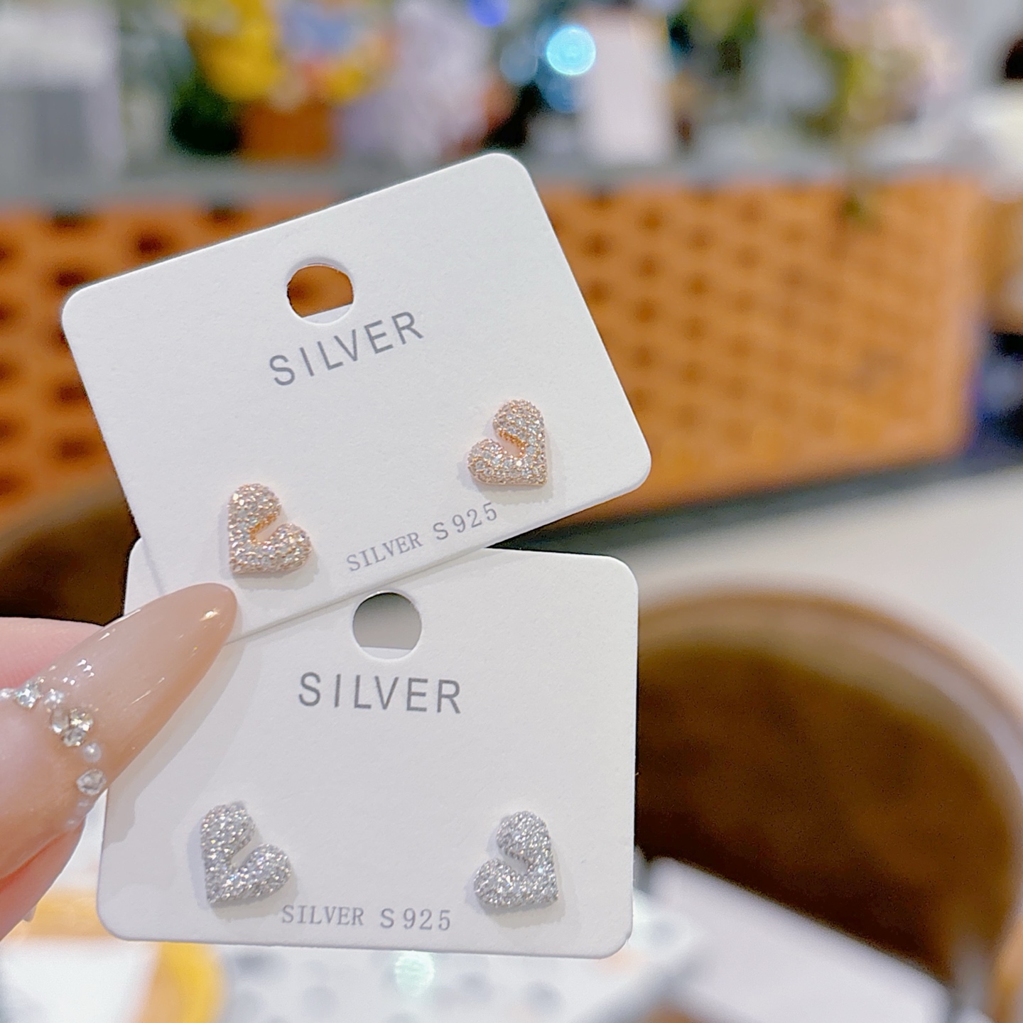 Fine Silver Earrings Ethereal Anniversary Gold