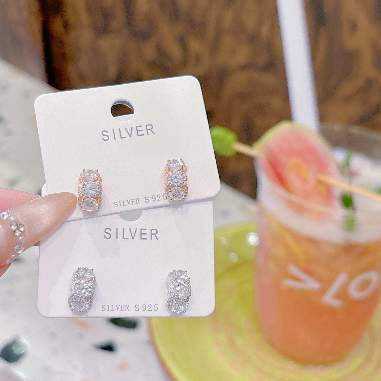 Hypoallergenic Silver Earrings Vintage Christmas Silver