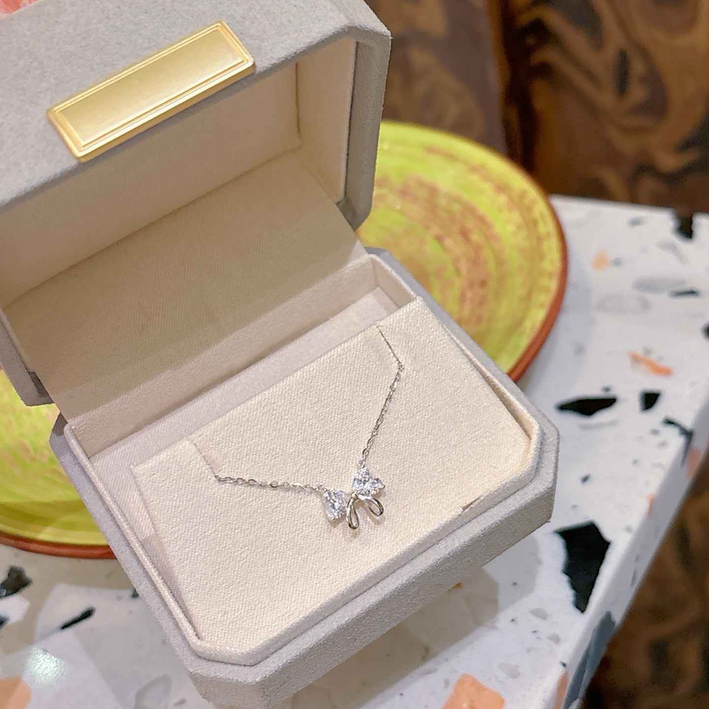 Hypoallergenes Silber Kette Instagram-Stil Heiratsantrag Gold