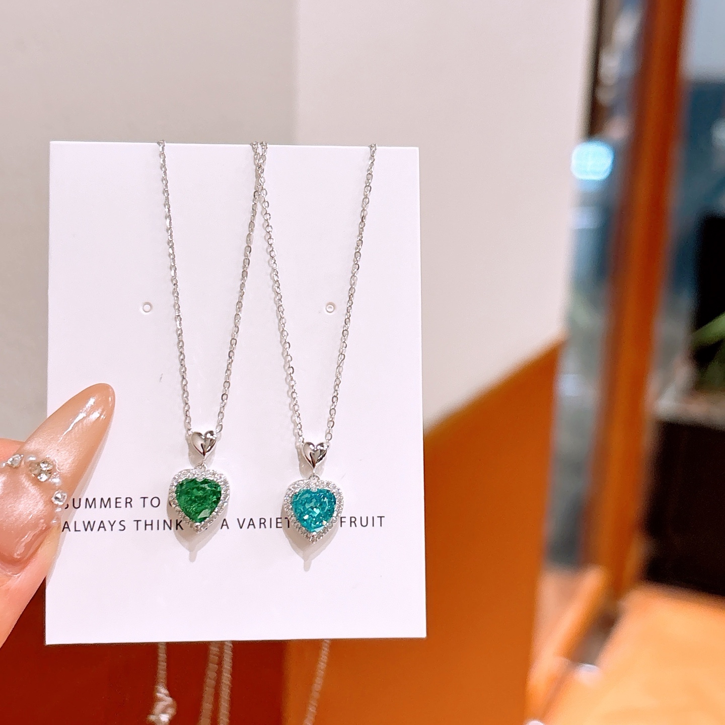 High Polish Silver High Carbon Diamond Necklace Intellectual Everyday Wear