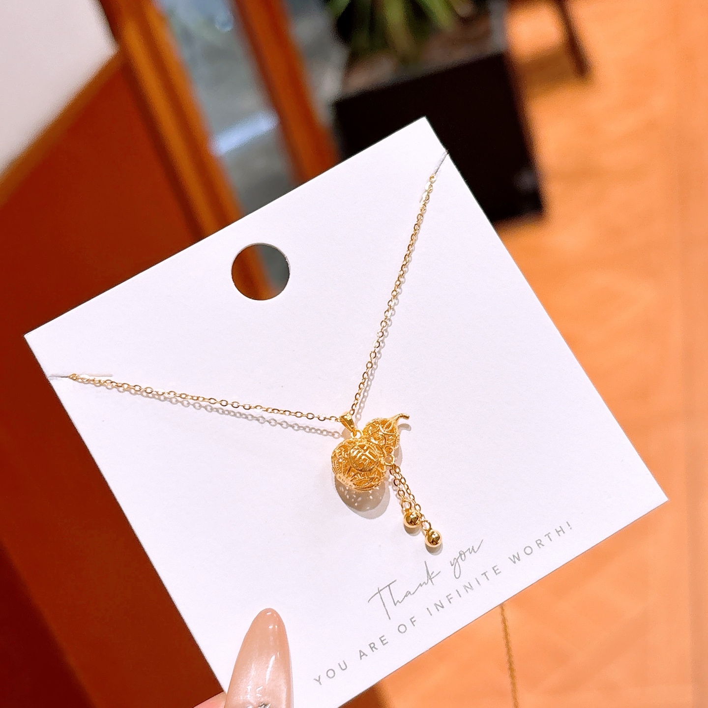 S925 Sterling Silver Necklace Vintage Proposal Gold