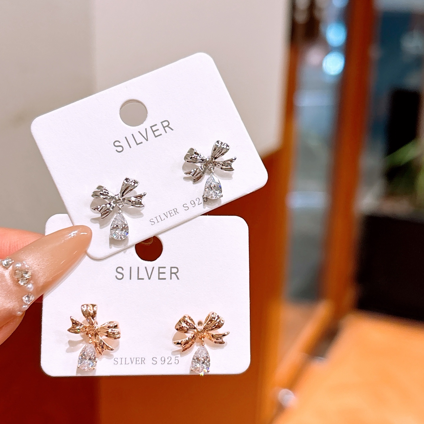 Hypoallergenic Silver Earrings Unique New Year Silver