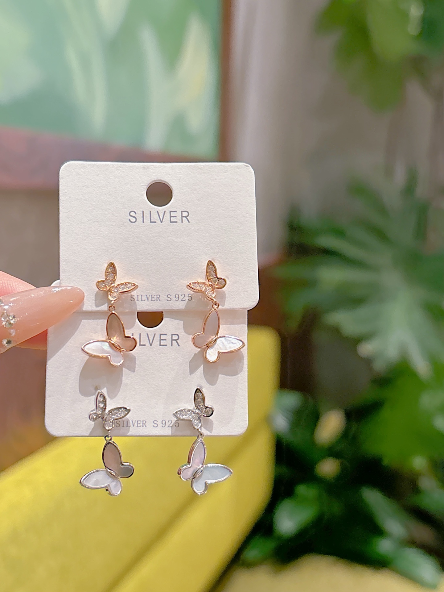 Hypoallergenic Silver Earrings Pure Mother's Birthday Gold