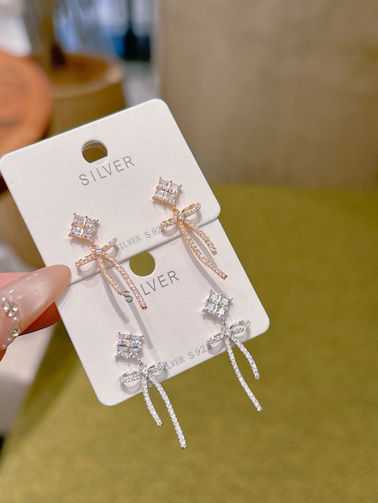 Low Allergy Silver Earrings Chic Valentine's Day Gold