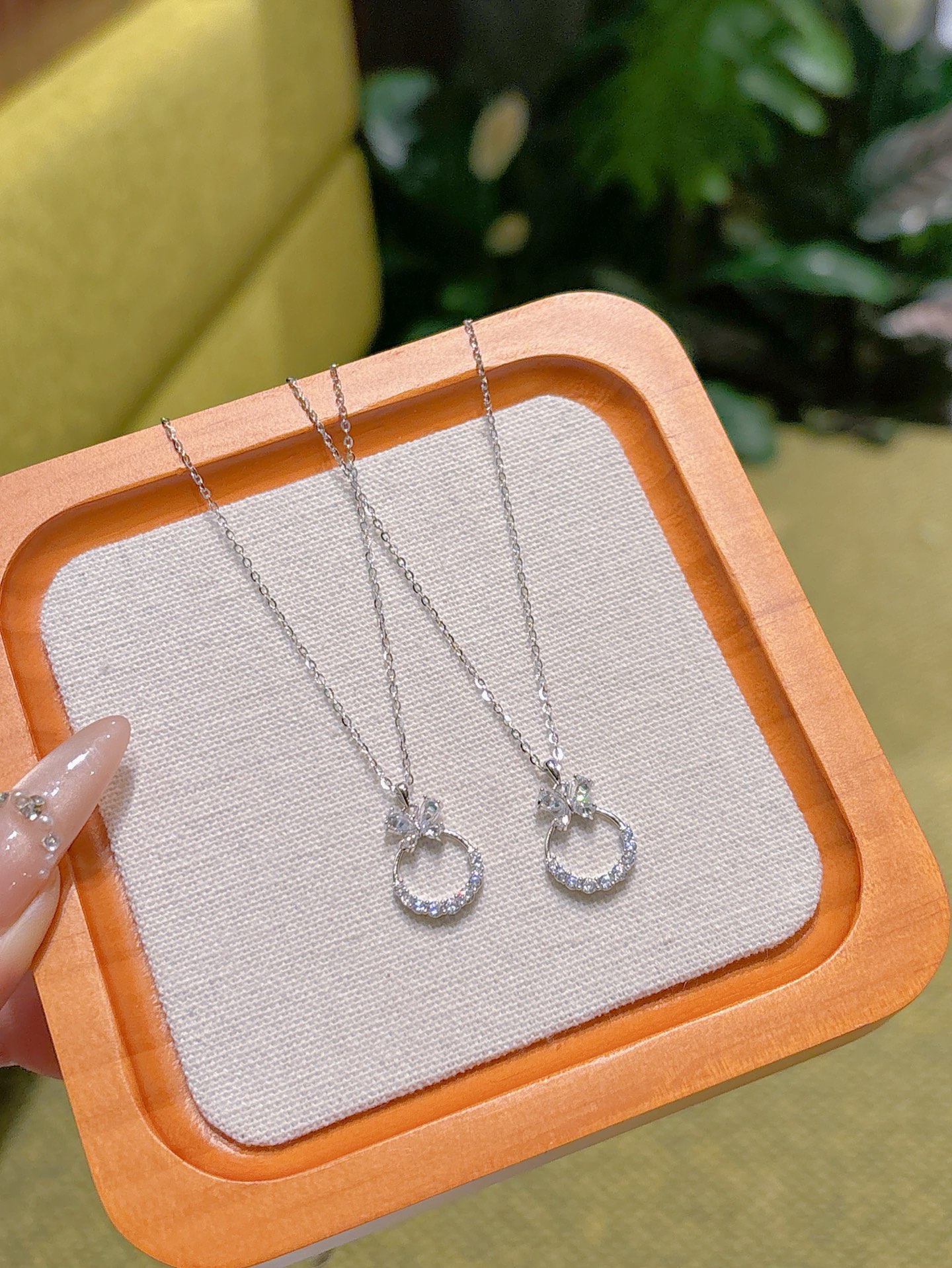 High Polish Silver Necklace Delicate Proposal Silver