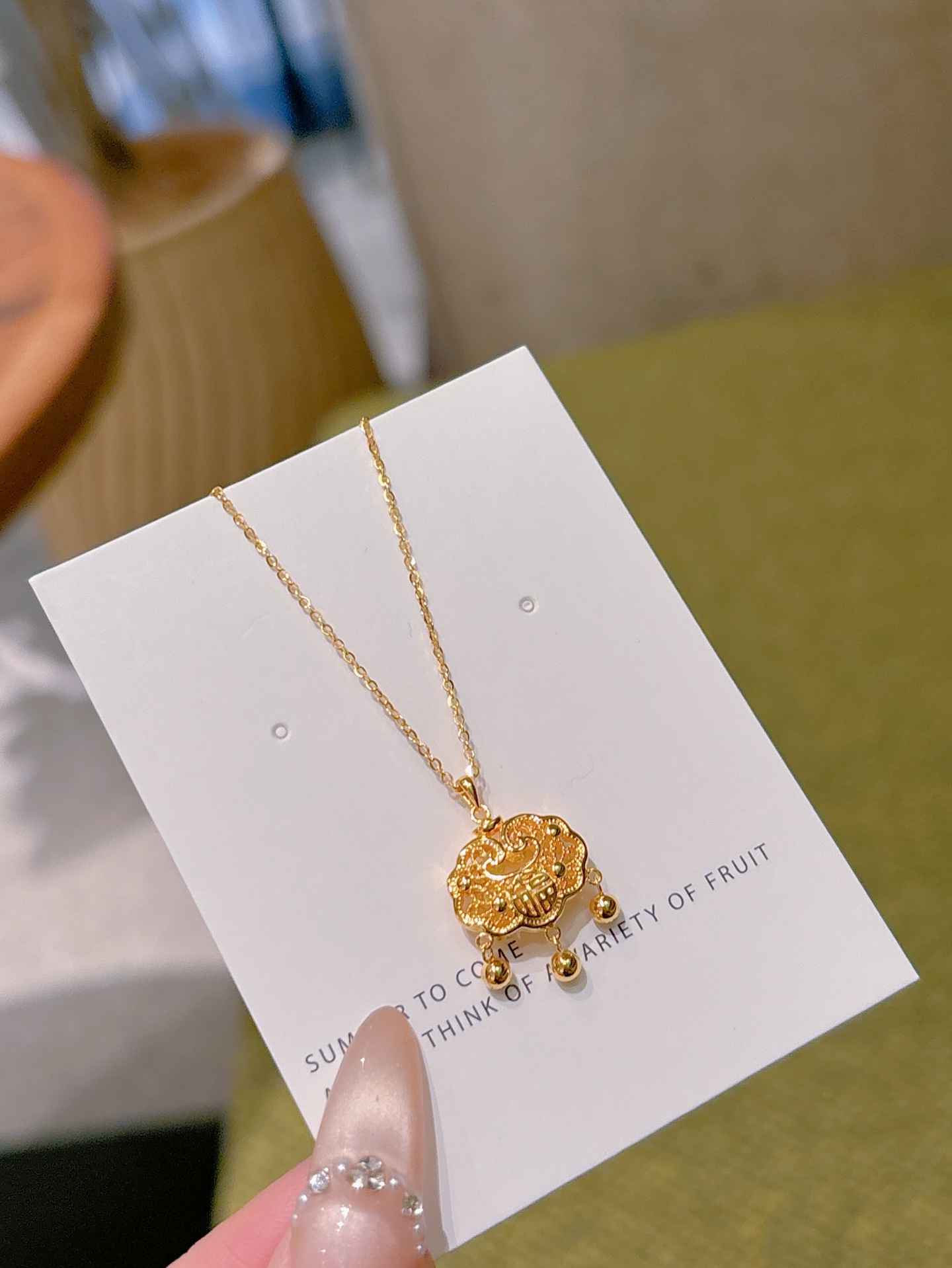 Nickel Free Silver Necklace Vintage Bestie Gift Gold