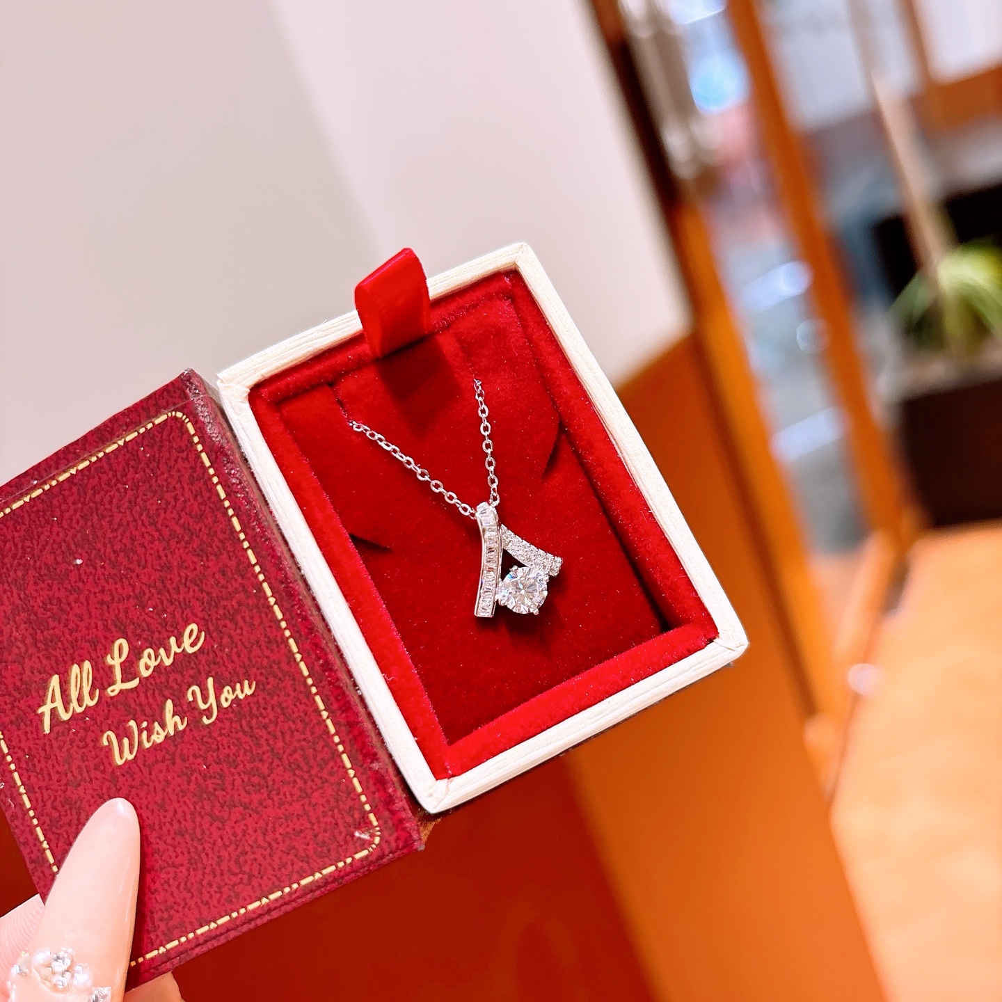 S925 Sterling Silver Necklace Elegant Date Night Gold