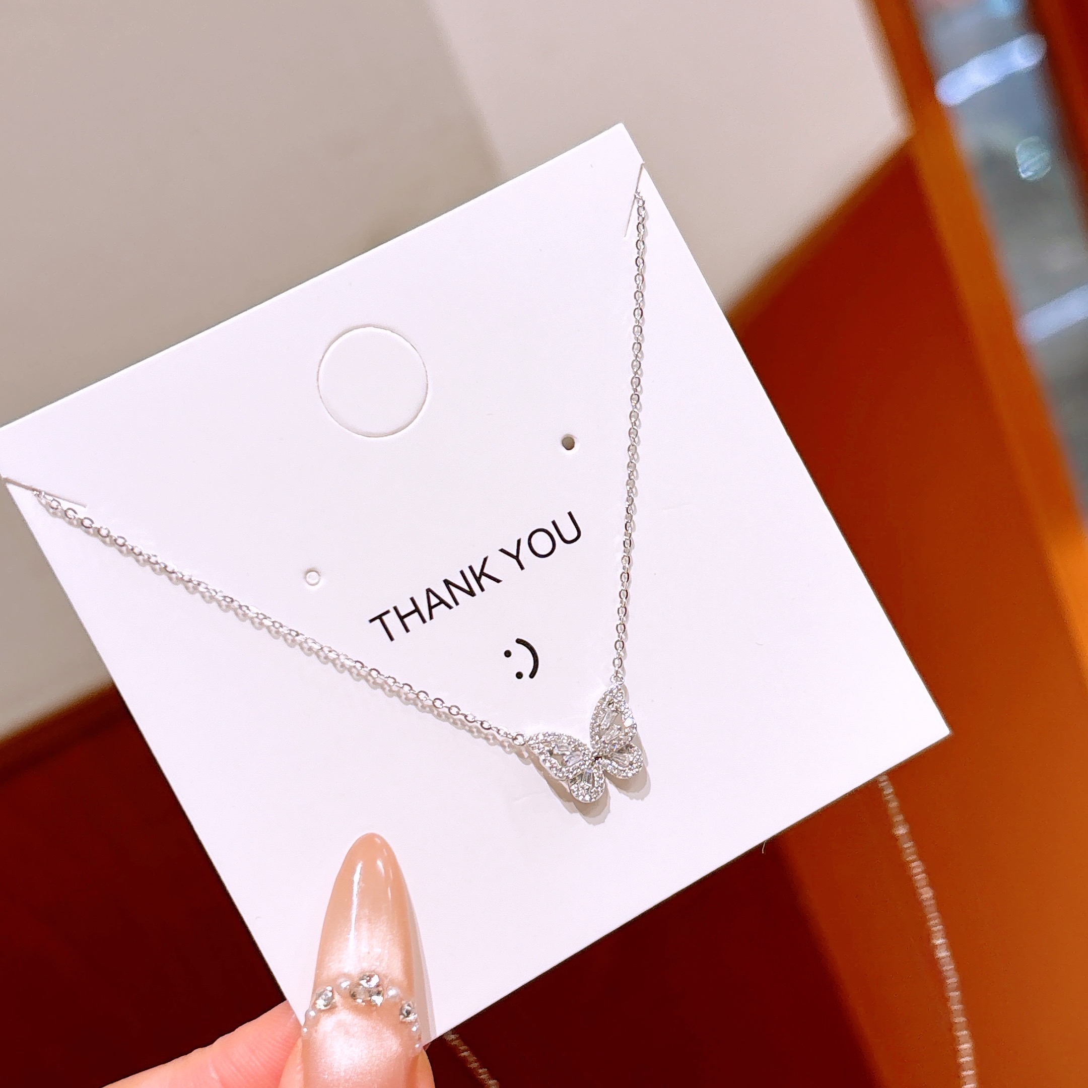 繊細ファインシルバーネックレスゴールド 婚約