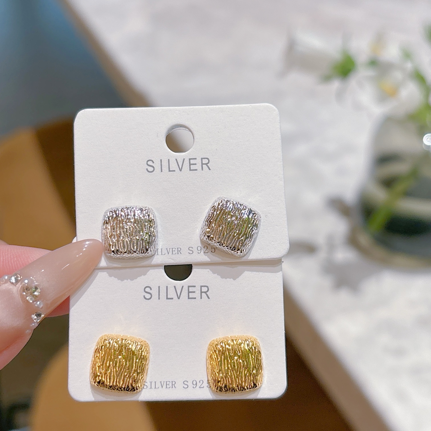 柔らかニッケル無添加銀イヤリングゴールド 日常使い