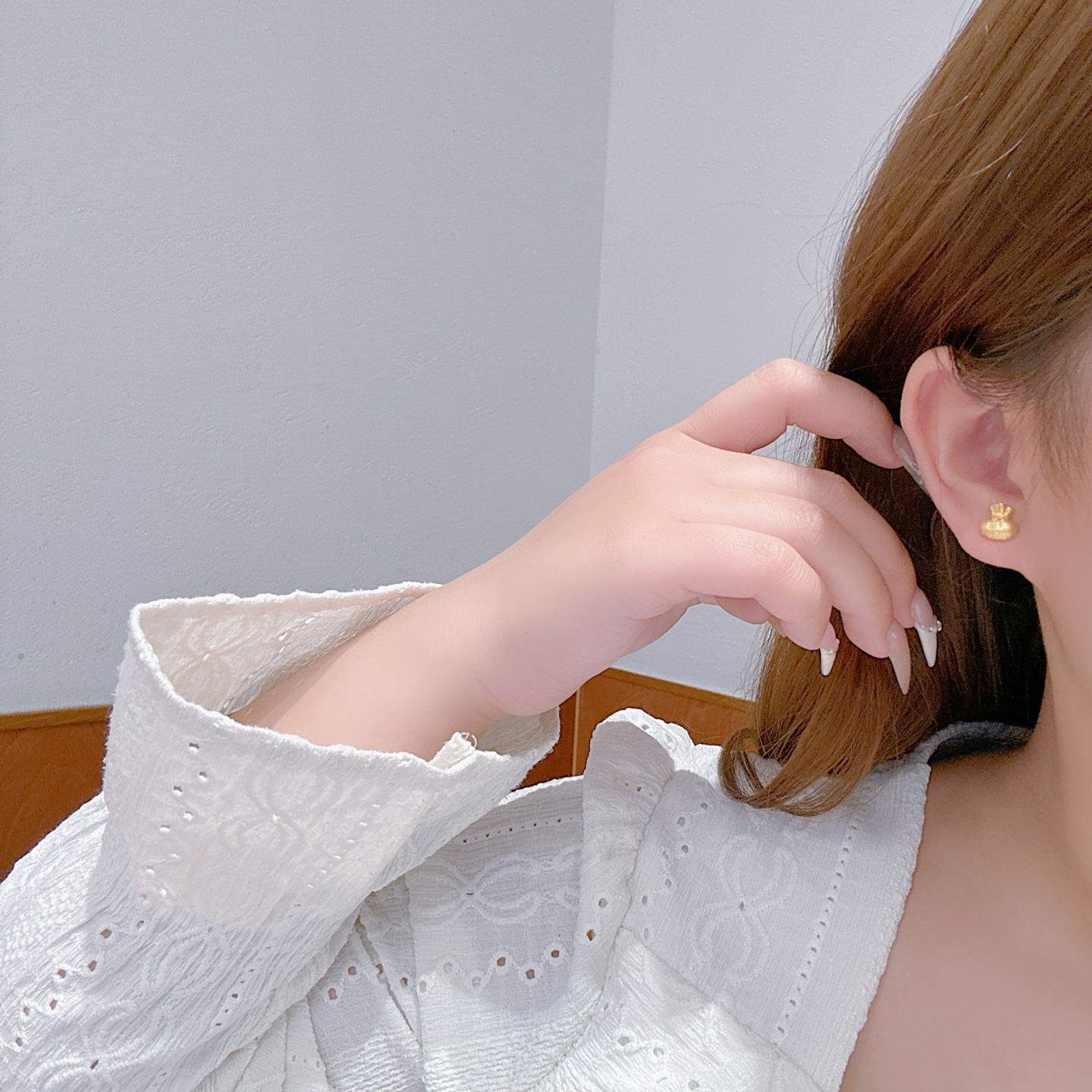 S925 Sterling Silver Earrings Ins Style Christmas Silver