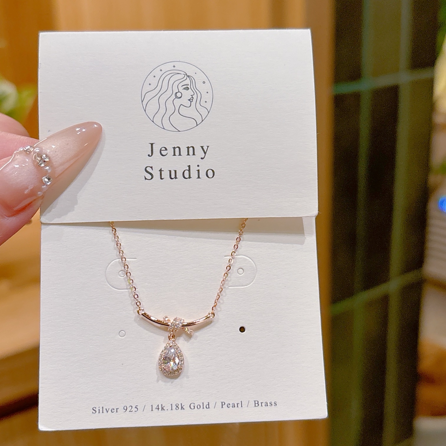 Hypoallergenic Silver Necklace Gentle Wedding Favor Silver