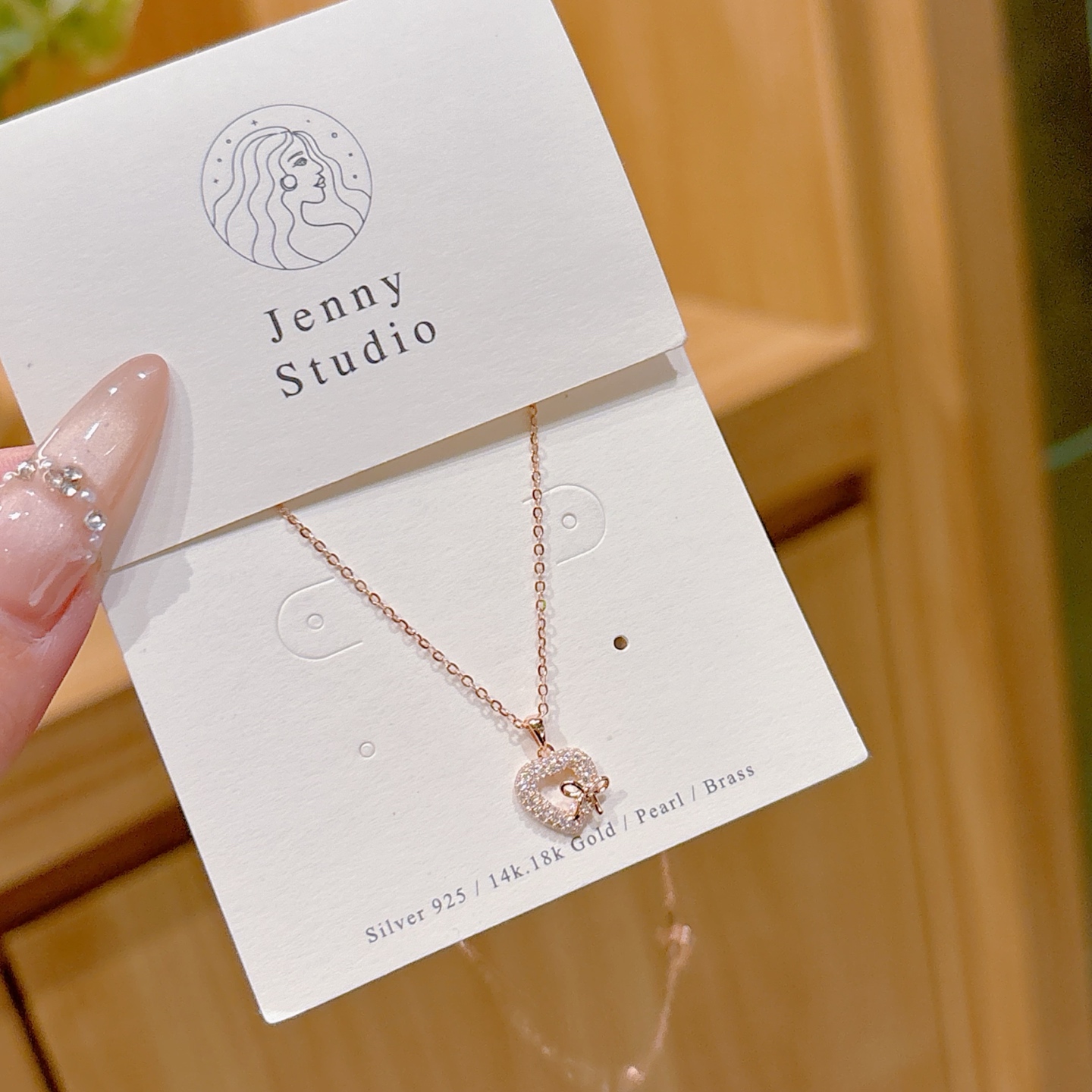 High Polish Silver Necklace Ethereal Wedding Registration Silver