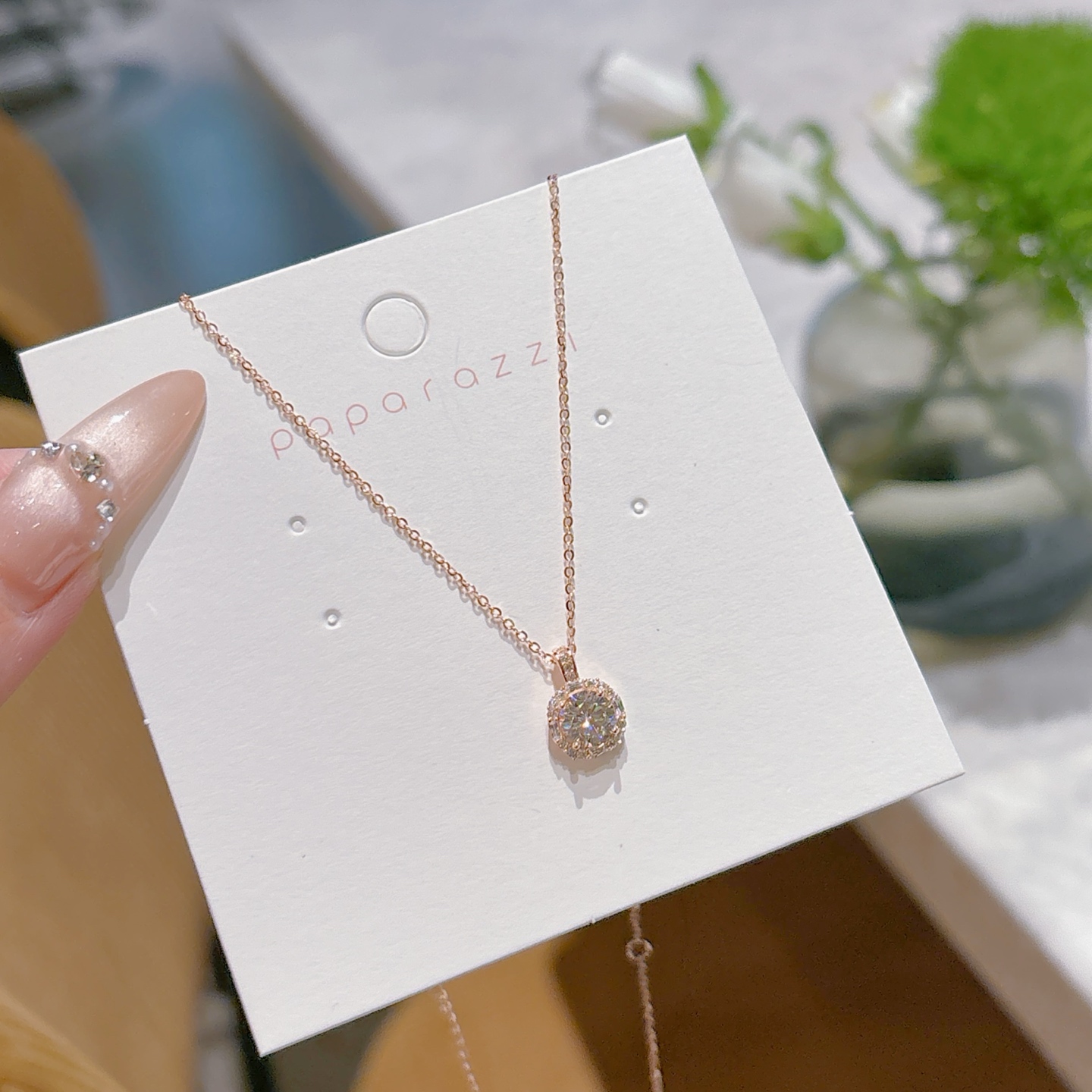 Nickel Free Silver Necklace Delicate Gift for Her Gold