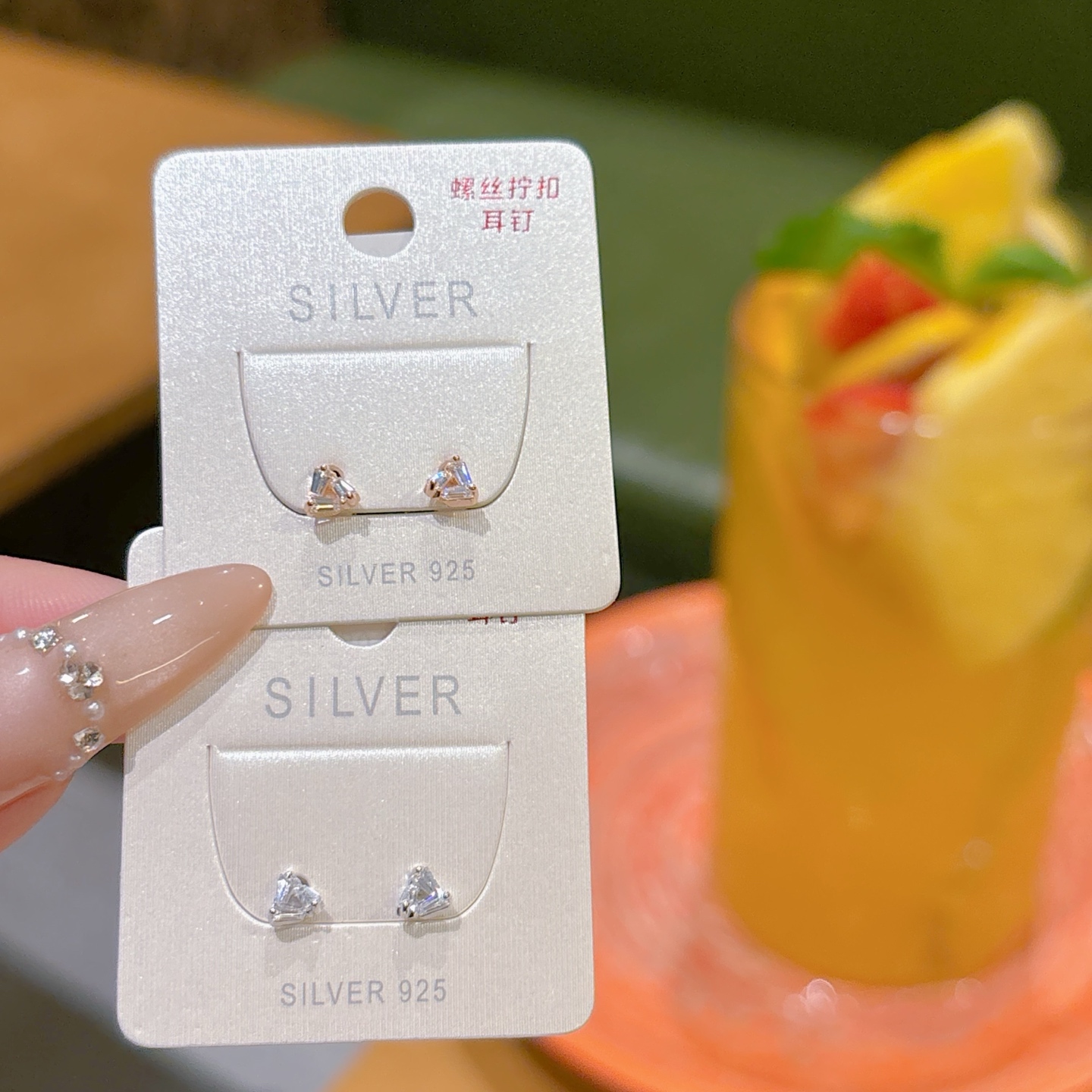 925 Silver Screw-back Studs Fashion Wedding Silver