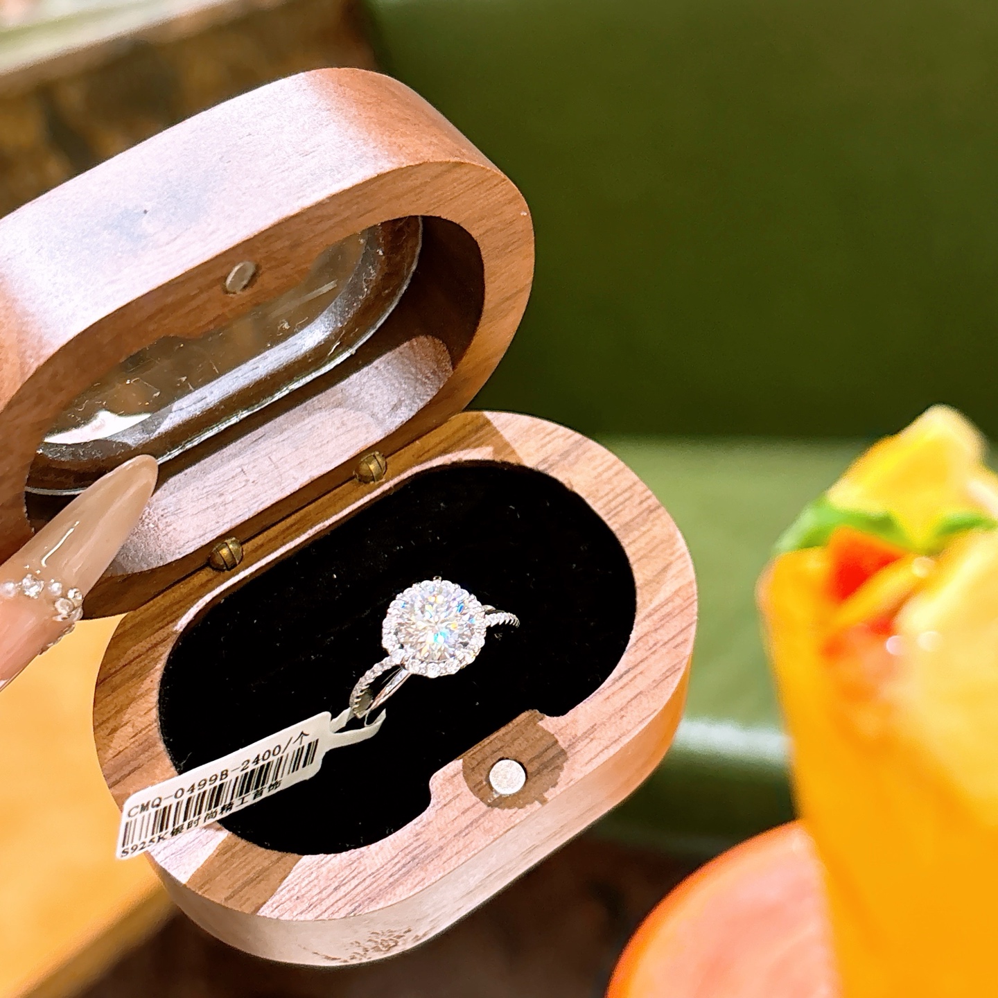 Hypoallergenic Silver Moissanite Ring Premium Office Gold