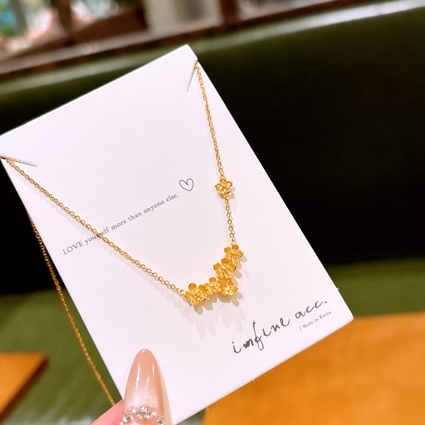 Low Allergy Silver Necklace Minimalist New Year Gold