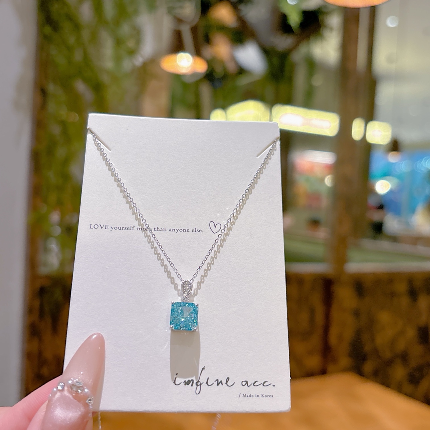 Fine Silver High Carbon Diamond Necklace Precision Father's Day Silver