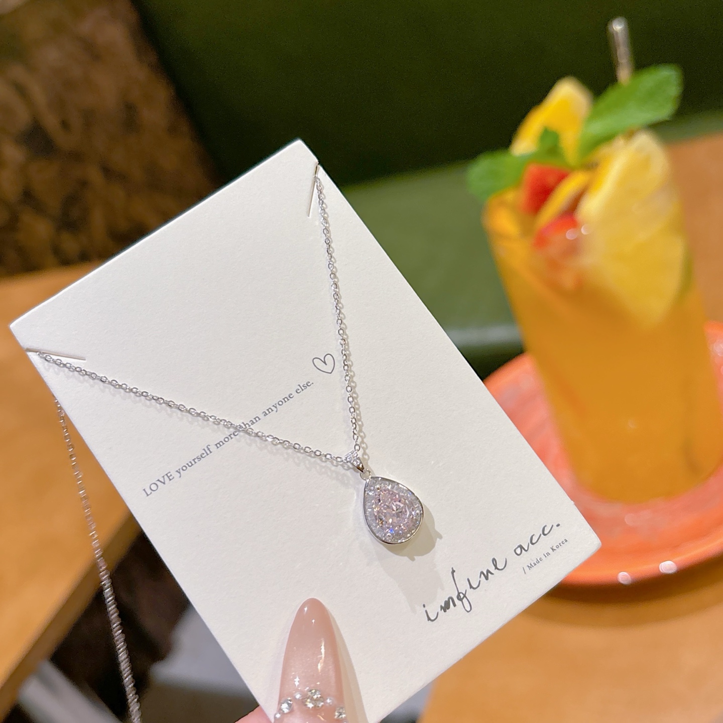 インスタ風S925スターリングシルバーハイカーボンダイヤネックレスシルバー ウェディング