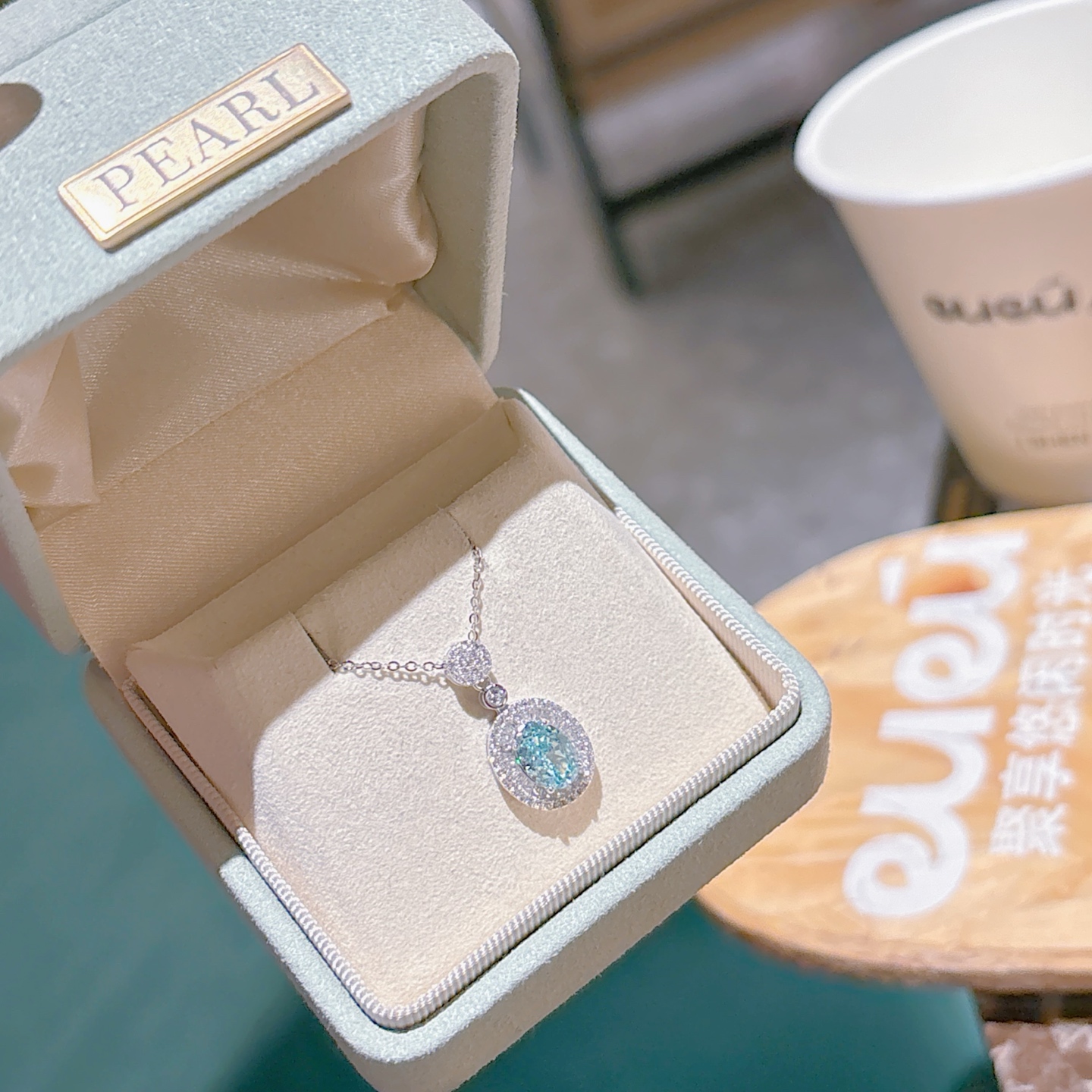 High Polish Silver High Carbon Diamond Necklace Lively Self-love Gold