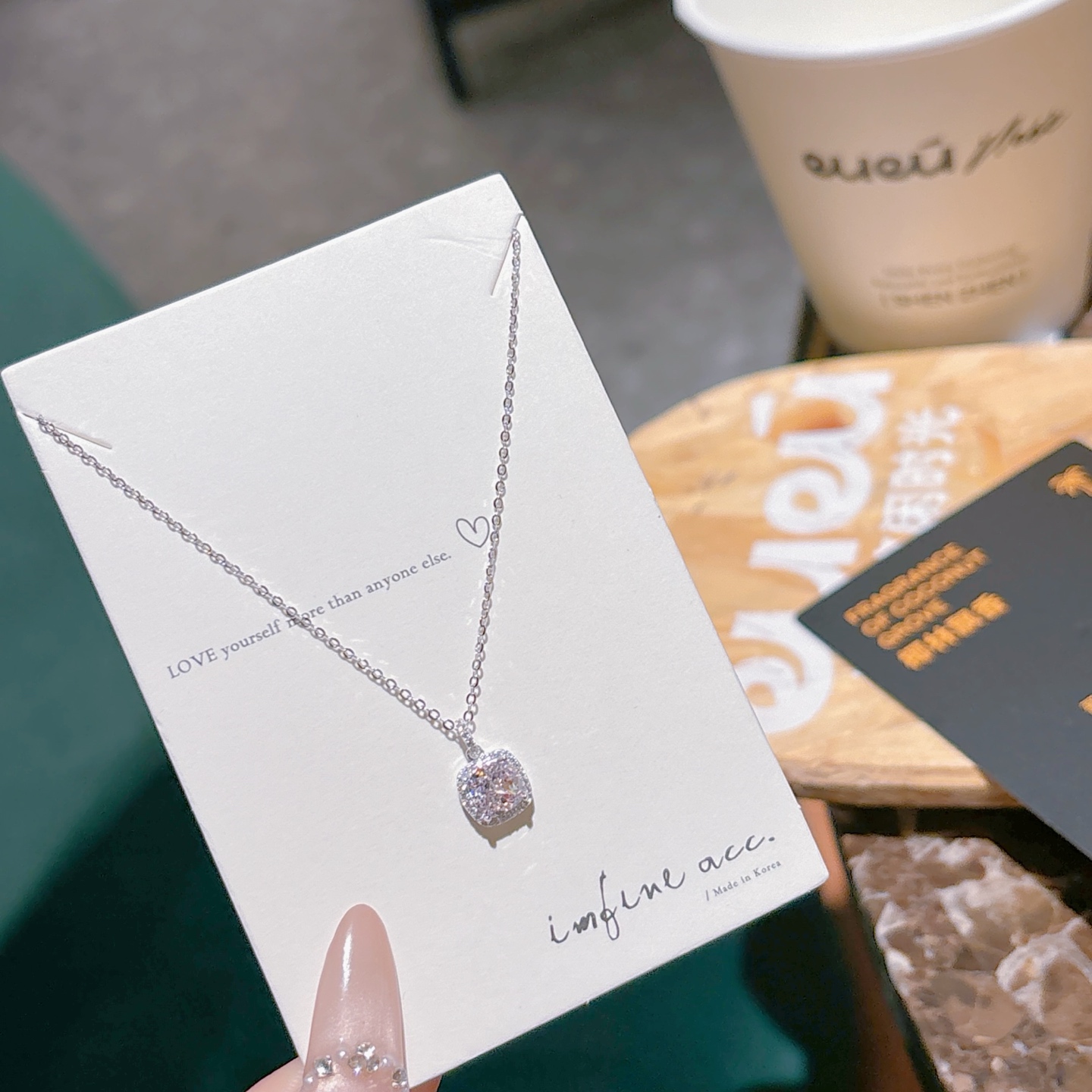 Hypoallergenic Silver High Carbon Diamond Necklace Chic Annual Party