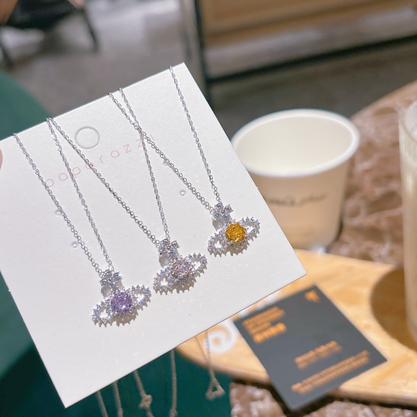 Nickel Free Silver High Carbon Diamond Necklace Unique Confession Gold