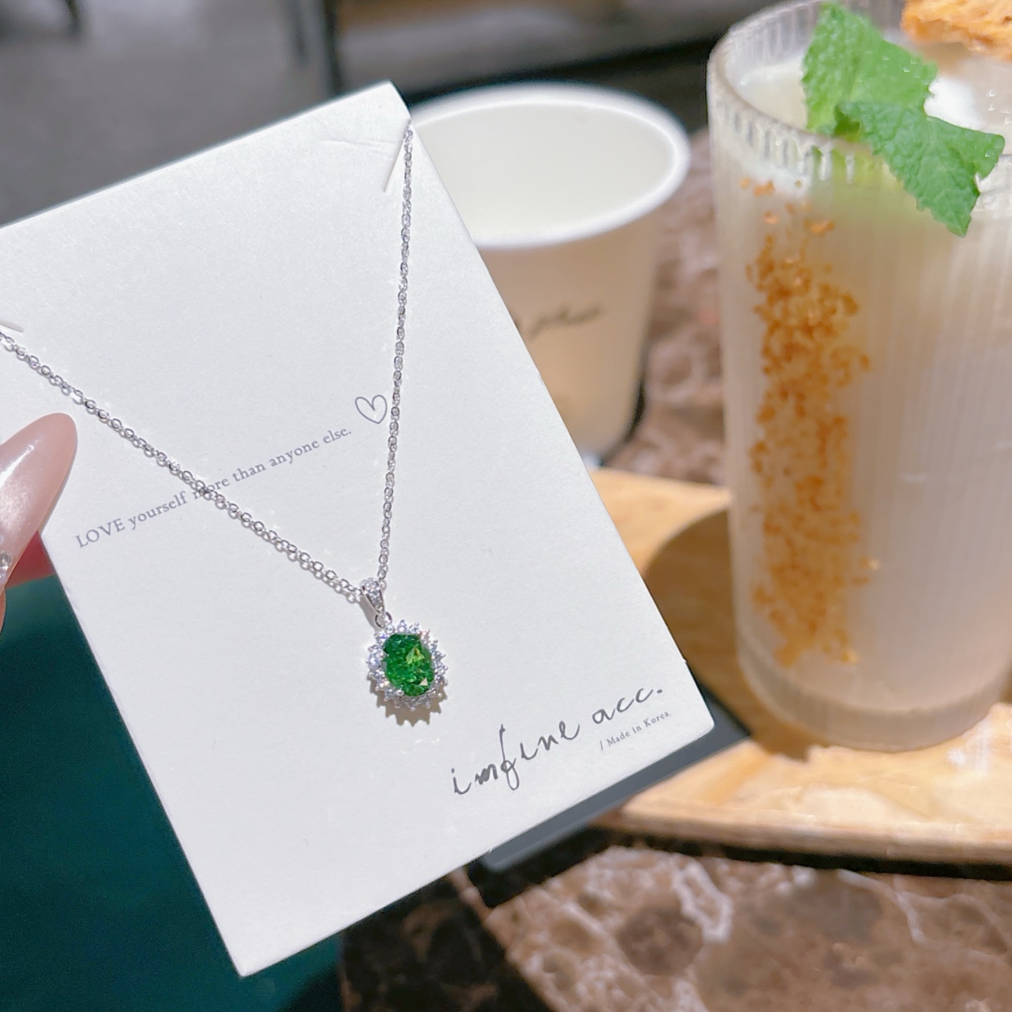 High Polish Silver High Carbon Diamond Necklace Playful Workplace Gold