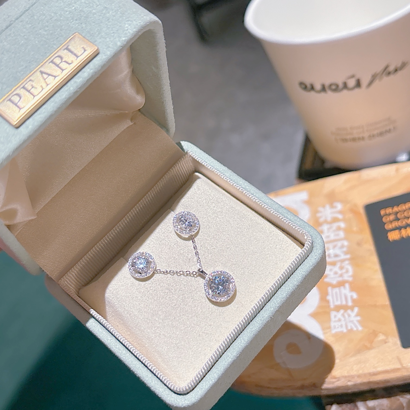 Solid Silver Earrings & Necklace Set Playful Annual Party Gold