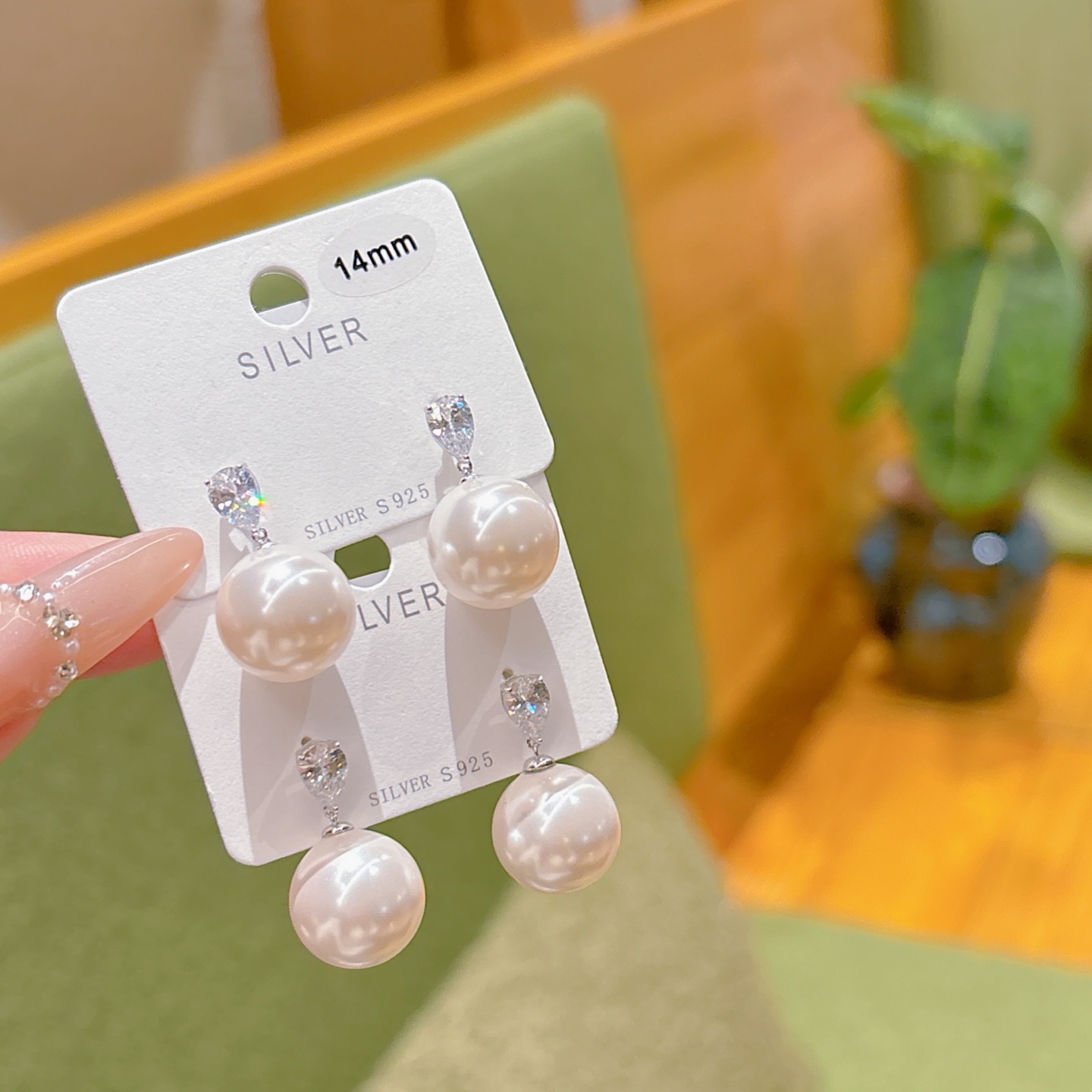 Hypoallergenes Silber Ohrringe Koreanischer Stil Muttertag Gold