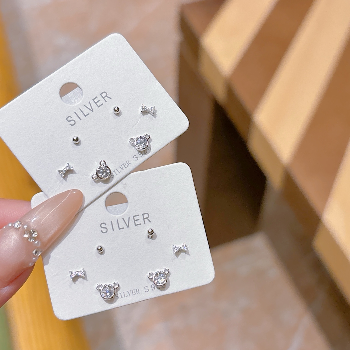 Massivsilber Ohrringe Weich Arbeitsplatz Silber