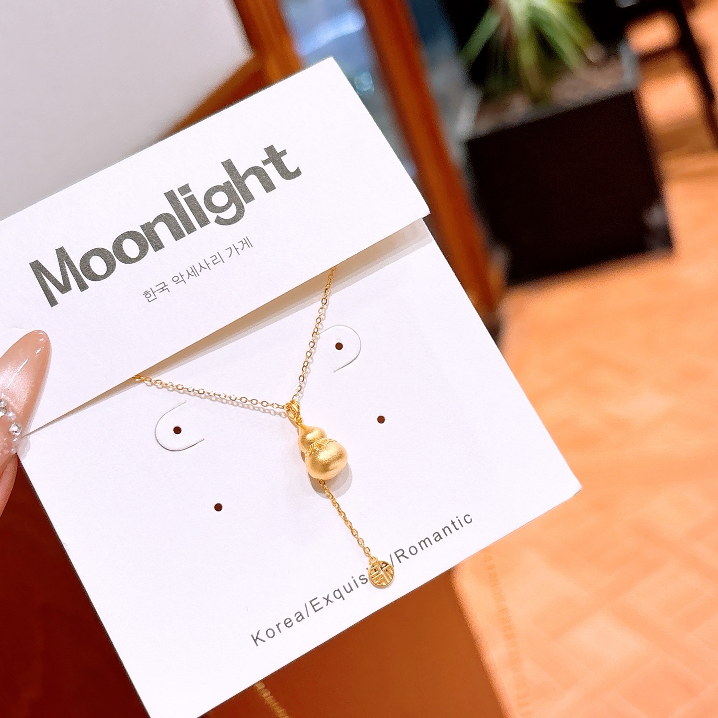 Nickel Free Silver Necklace Korean Style Everyday Wear Gold