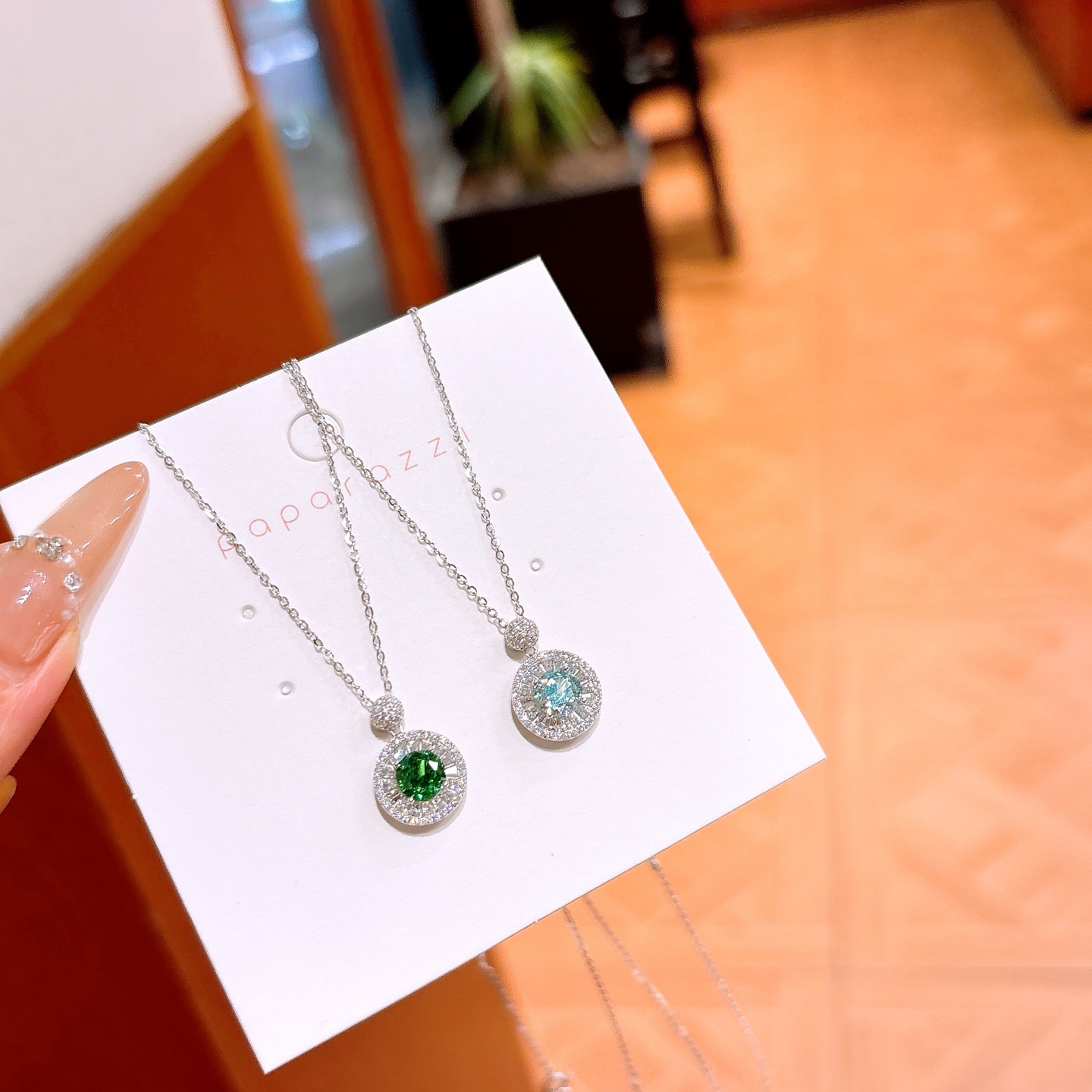 High Polish Silver High Carbon Diamond Necklace Elegant Proposal