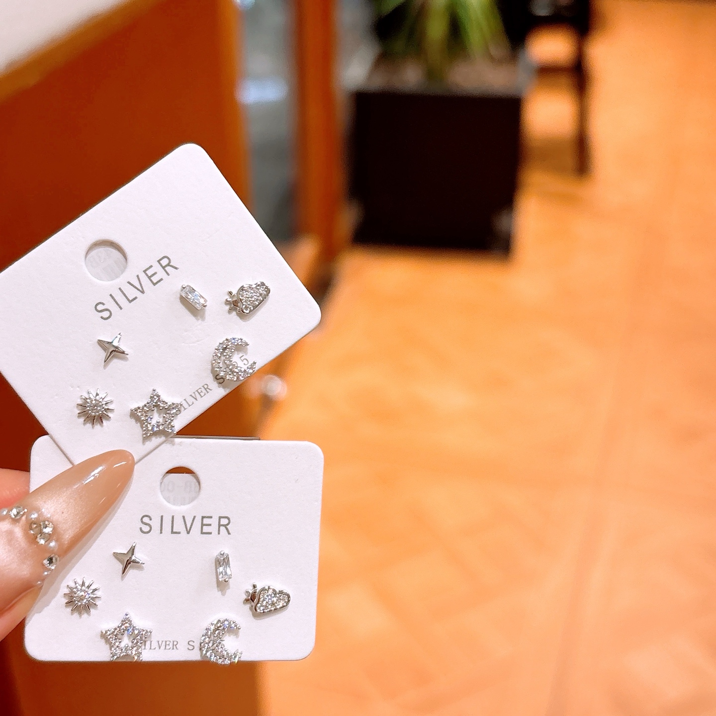 Hypoallergenic Silver Earrings Elegant Self-love Gold