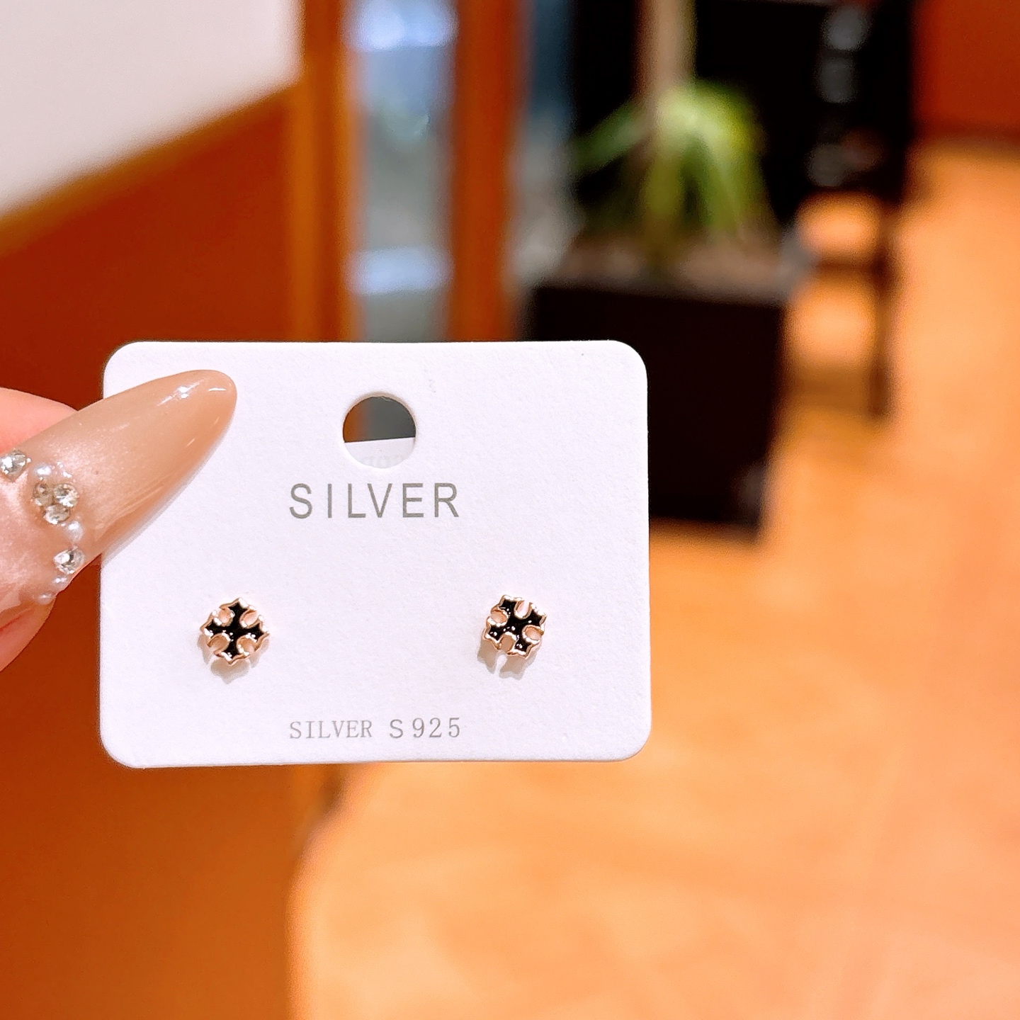 Hypoallergenic Silver Earrings Girly Wedding Gold