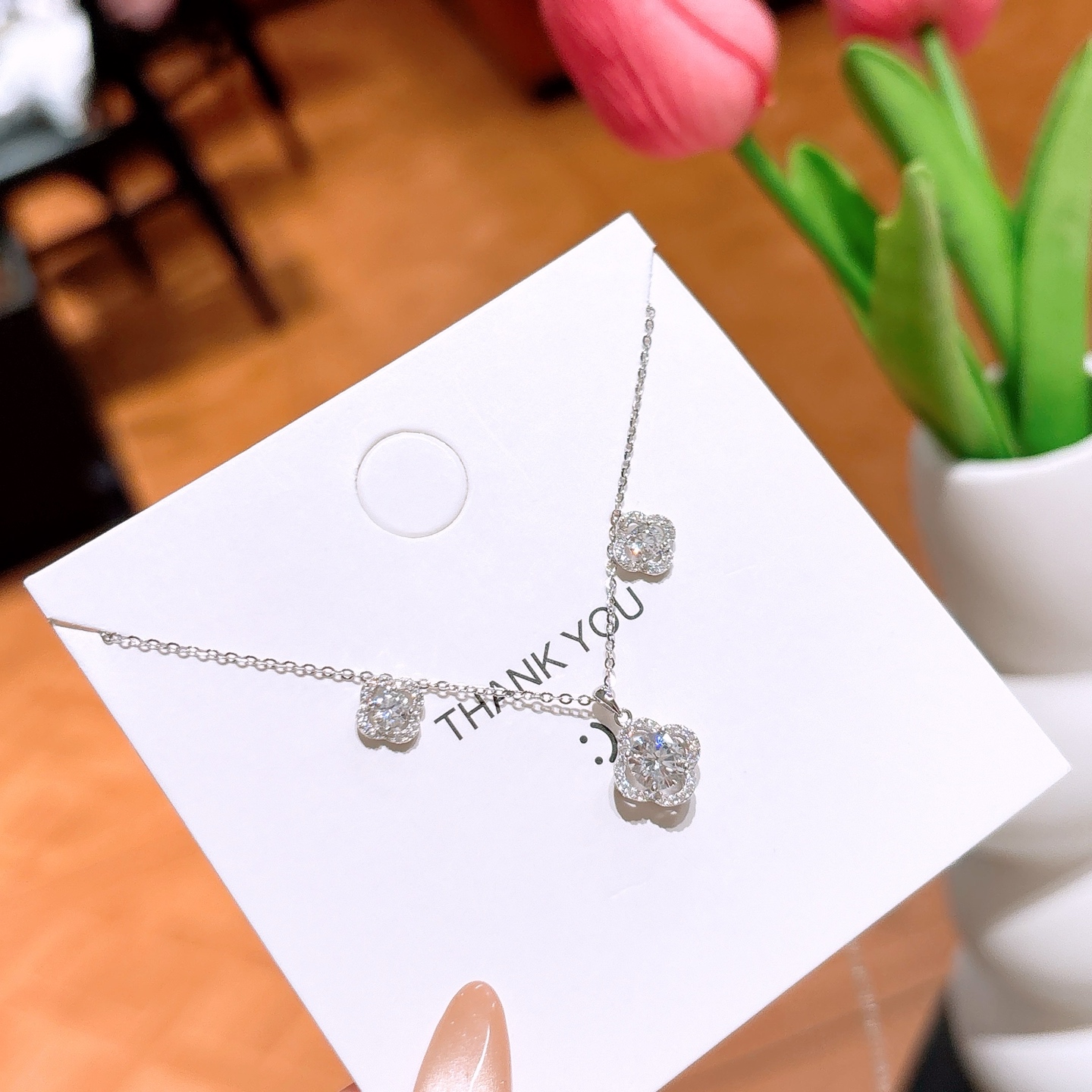 清純ニッケル無添加銀イヤリング＆ネックレスセットシルバー 婚約