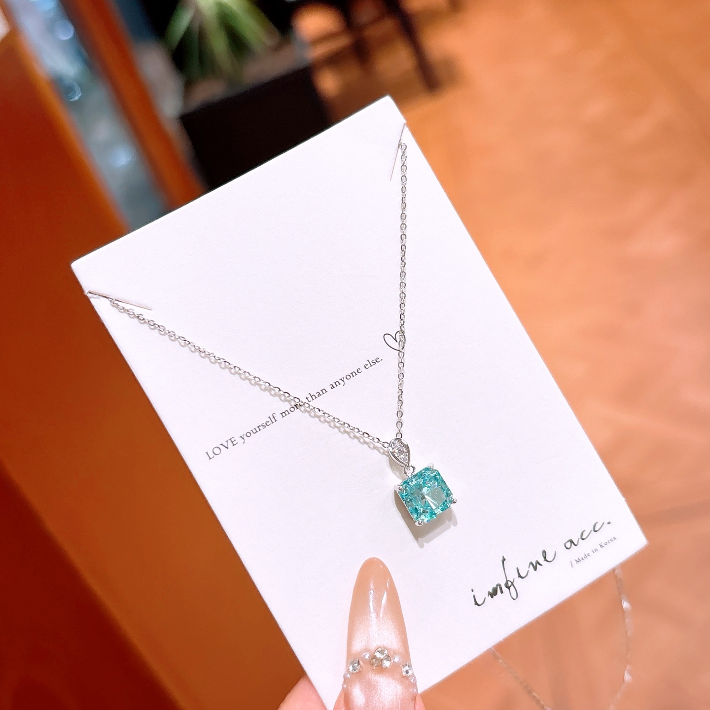 Fine Silver High Carbon Diamond Necklace Elegant Bestie Gift Gold