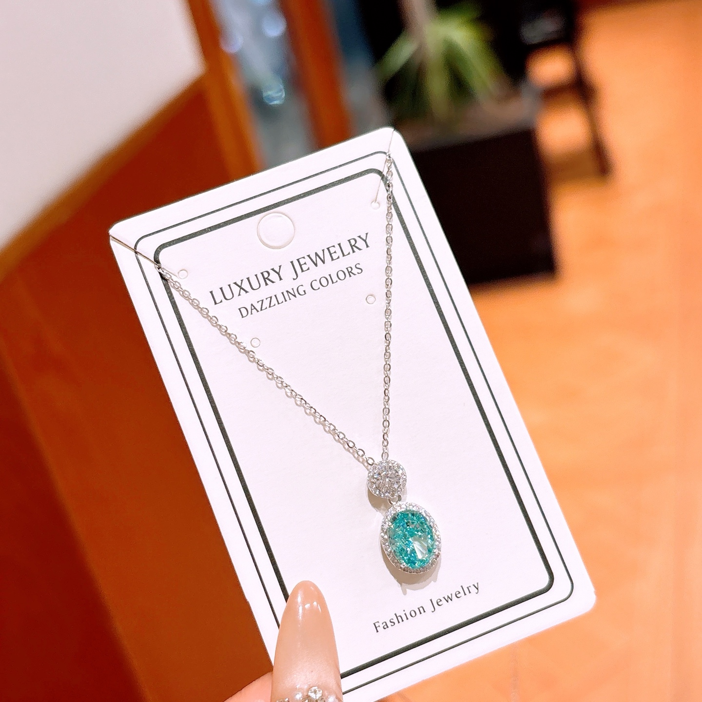 Hypoallergenic Silver High Carbon Diamond Necklace Ethereal Banquet