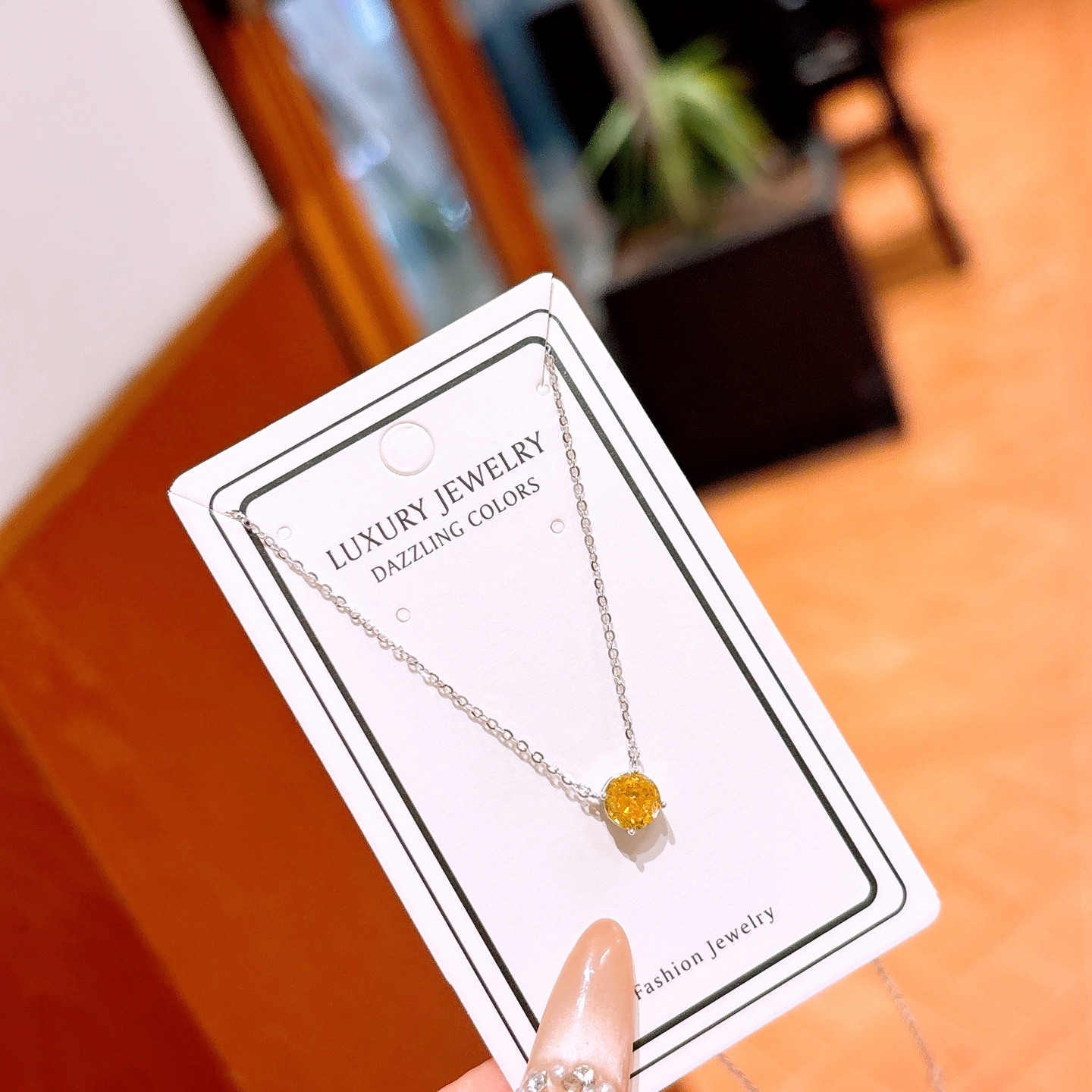 S925 Sterling Silver High Carbon Diamond Necklace Pure Wedding Favor