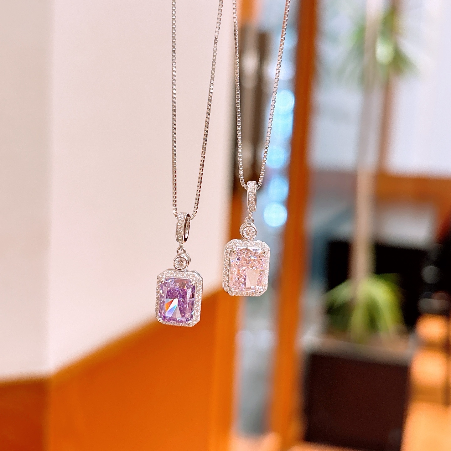 ガーリー低アレルギー銀ハイカーボンダイヤネックレスゴールド ギフト