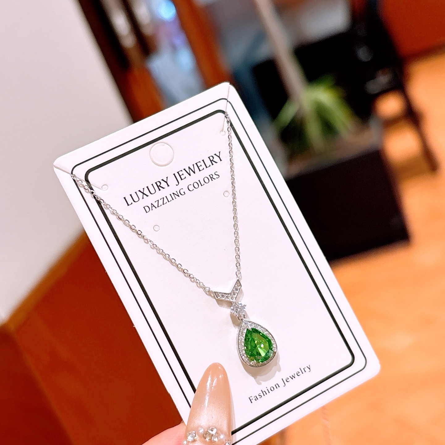 S925 Sterling Silver High Carbon Diamond Necklace Minimalist Everyday Wear