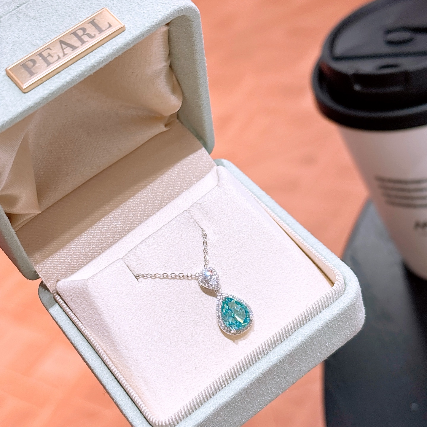 Fine Silver High Carbon Diamond Necklace Artistic New Year Silver