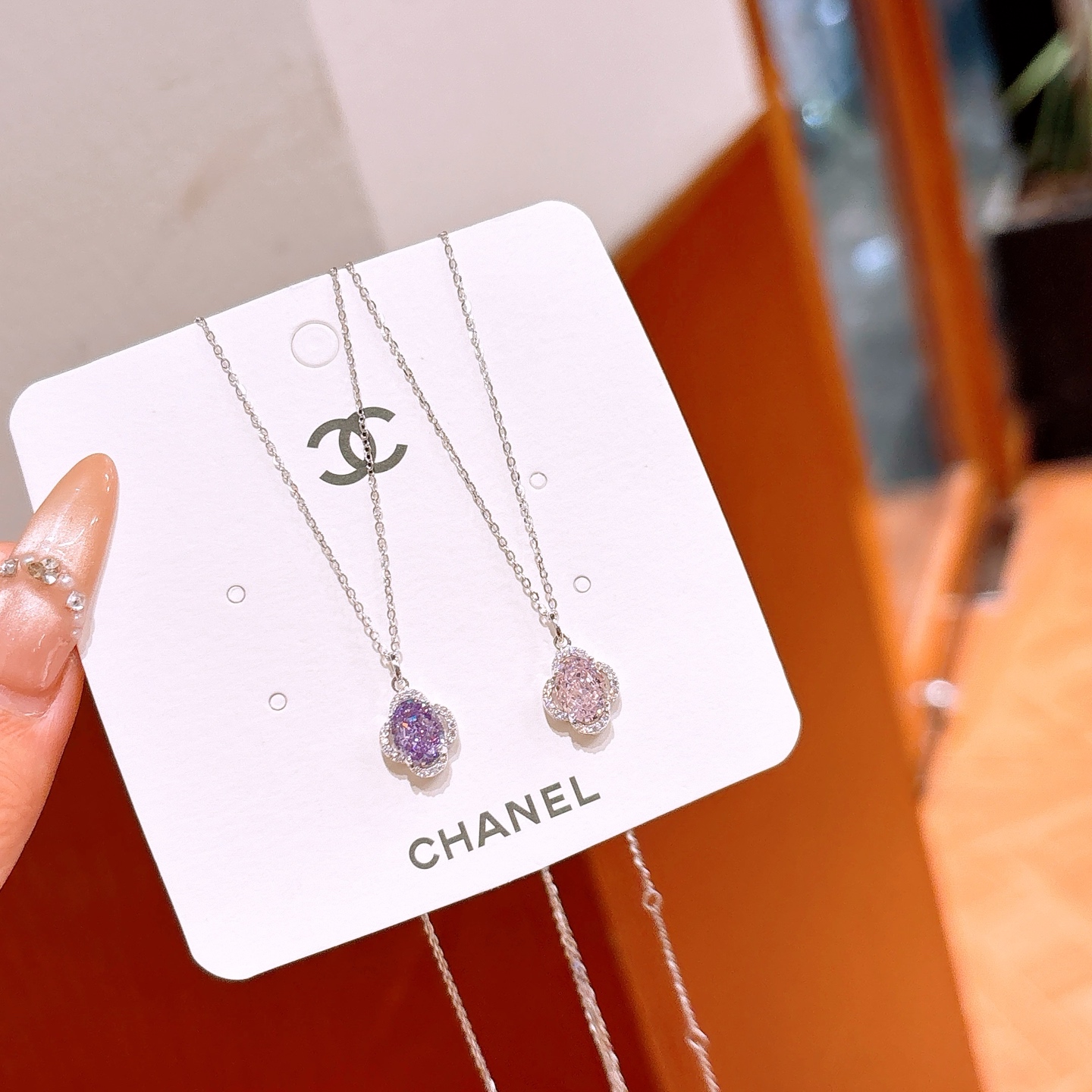 S925 Sterling Silver High Carbon Diamond Necklace Elegant Wedding Registration