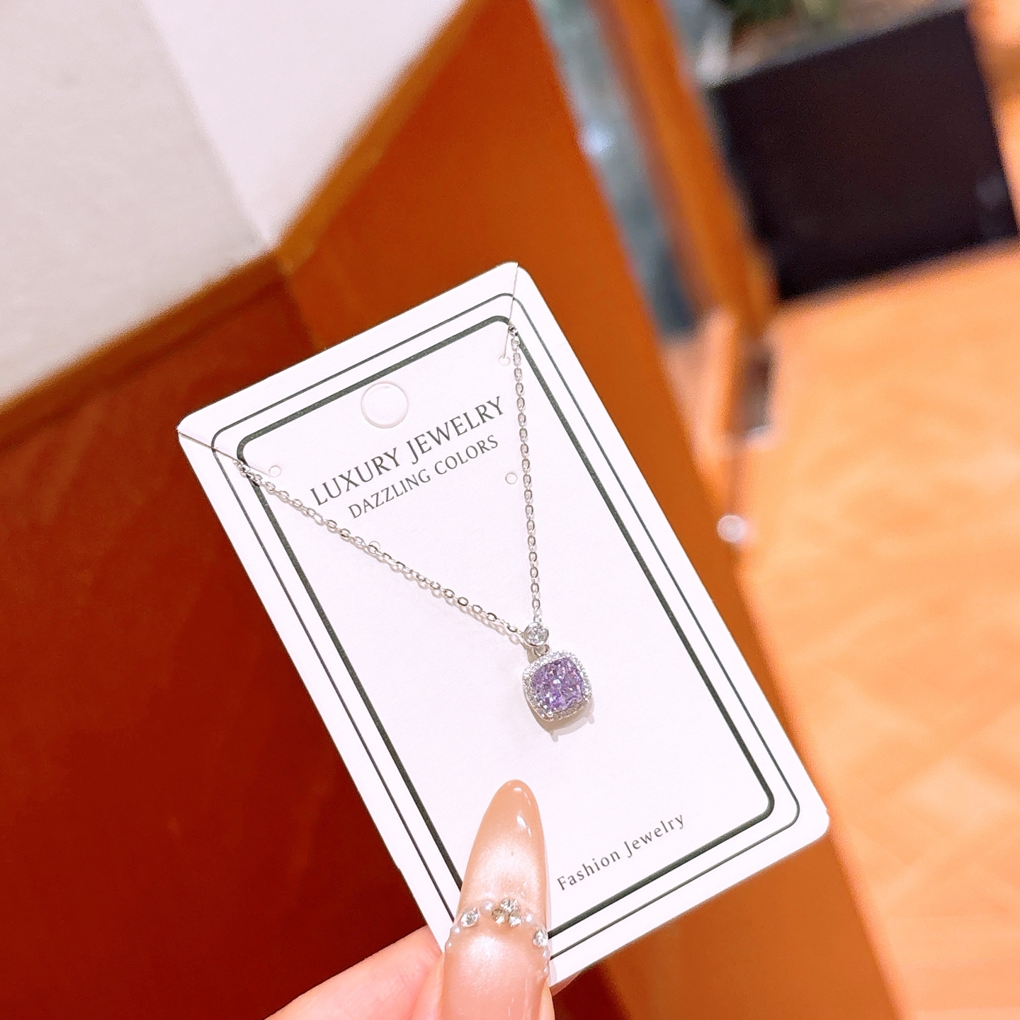 S925 Sterling Silver High Carbon Diamond Necklace Light Luxury Self-love