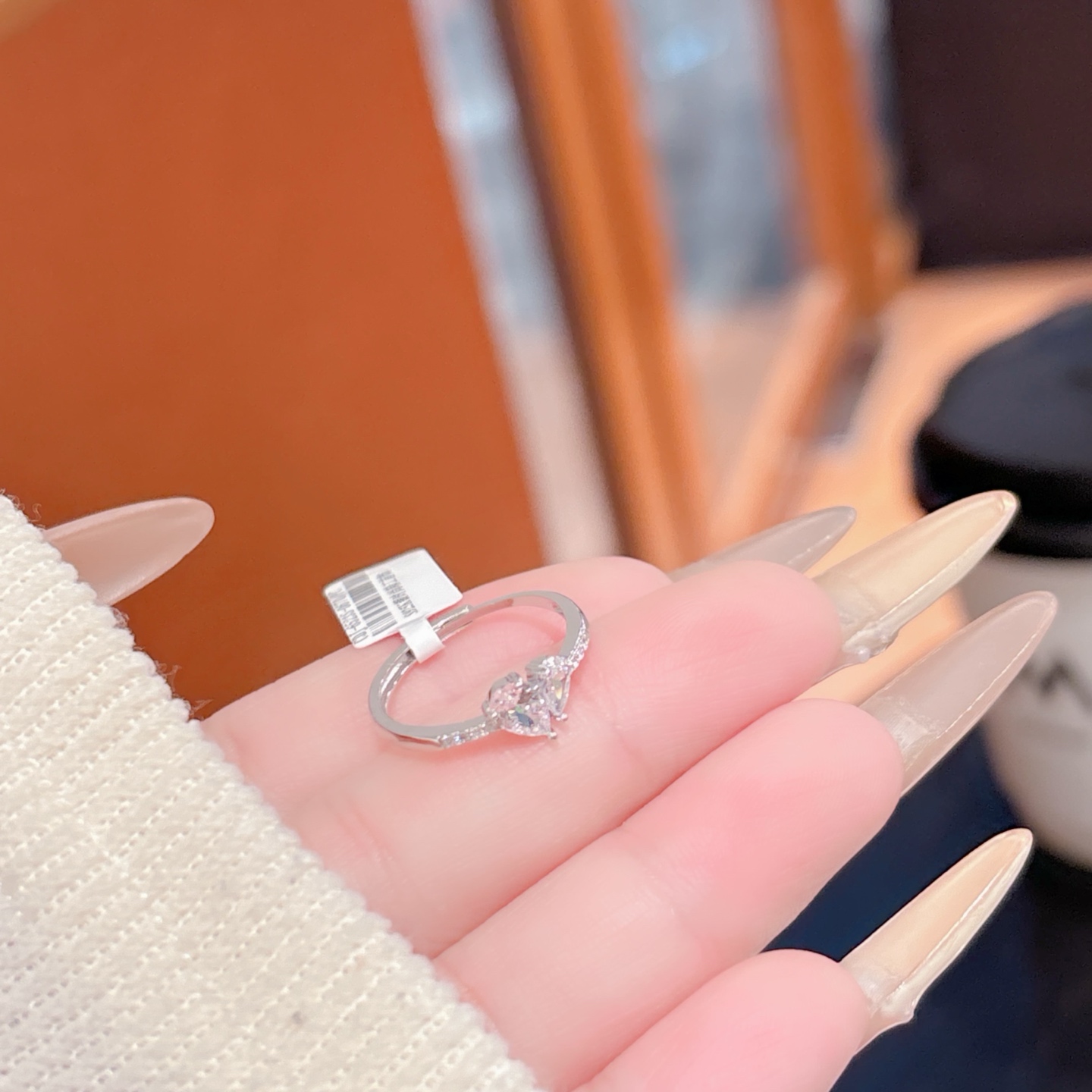 幻想的ニッケル無添加銀リングゴールド 自分へのご褒美