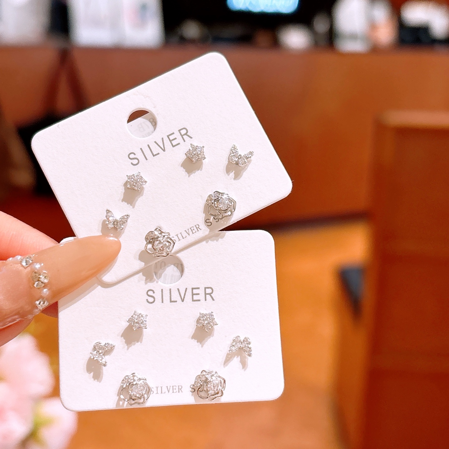 Hypoallergenic Silver Earrings Sweet & Cool Anniversary Gold