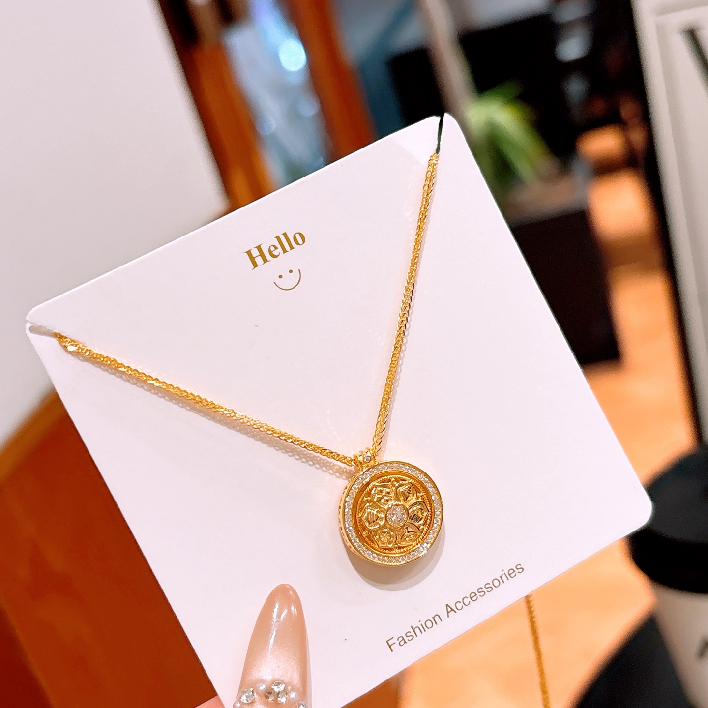 High Polish Silver Necklace Playful Everyday Wear Gold