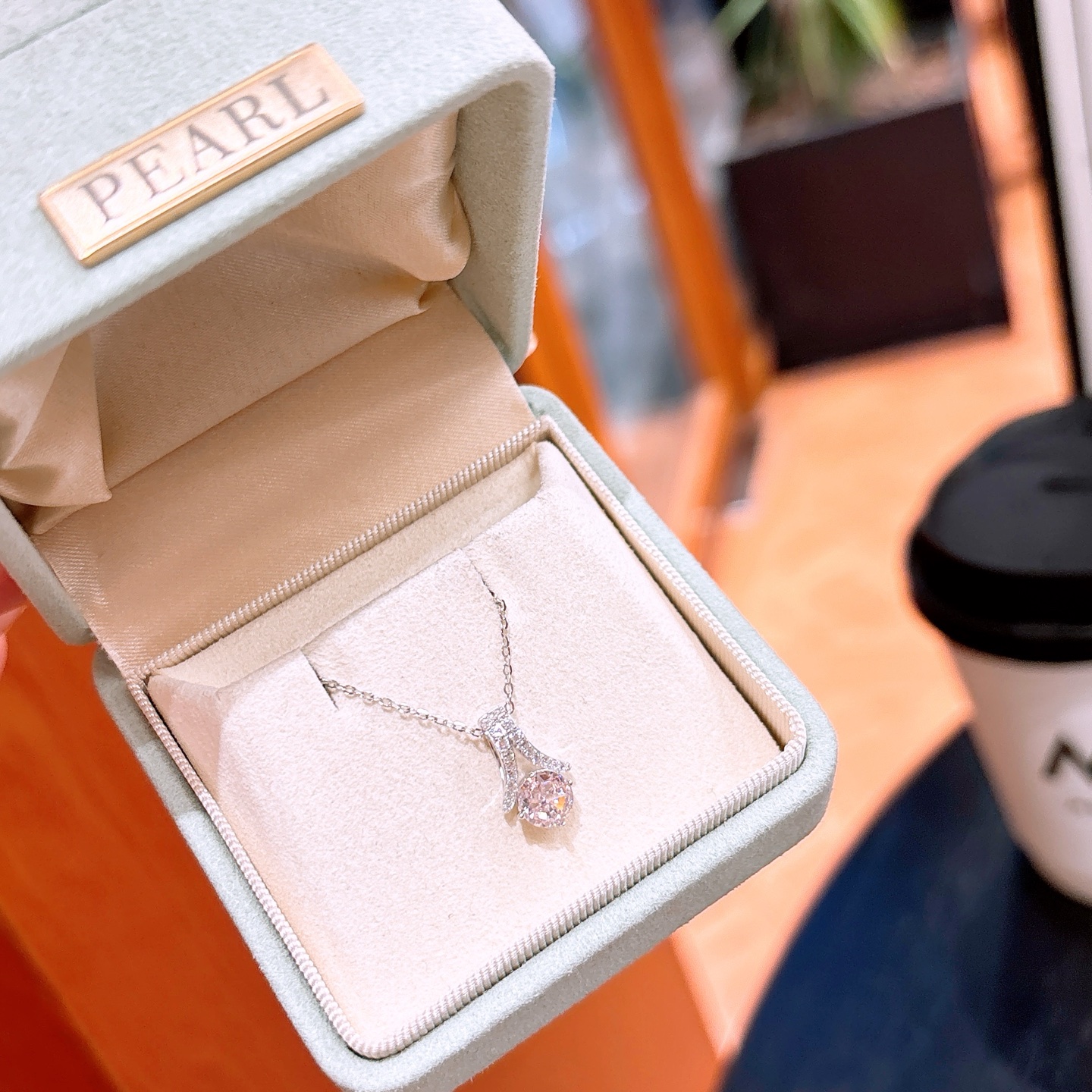 925 Silver High Carbon Diamond Necklace Ins Style Annual Party Gold