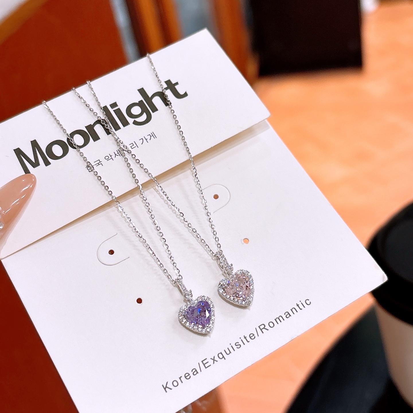 Low Allergy Silver High Carbon Diamond Necklace Chic Workplace Silver