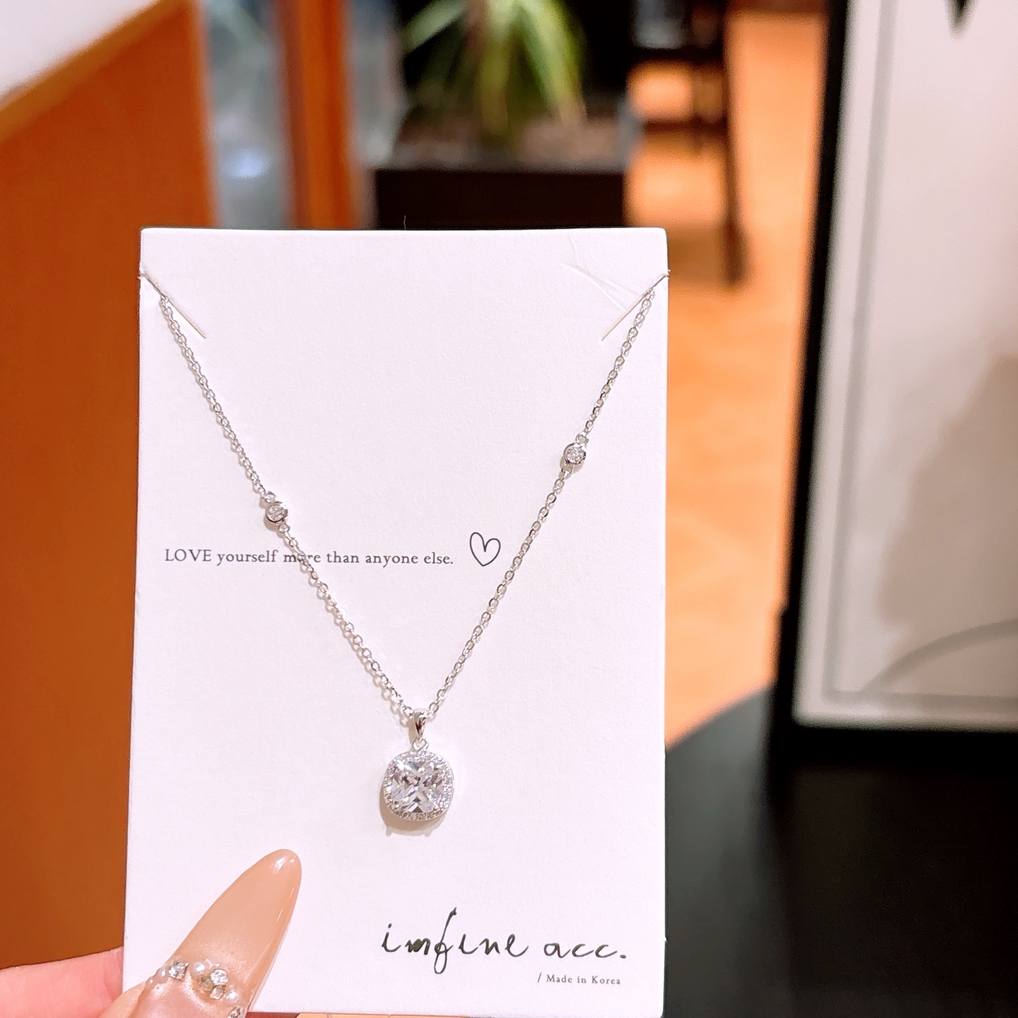 Solid Silver Necklace Vintage Gift for Her Gold