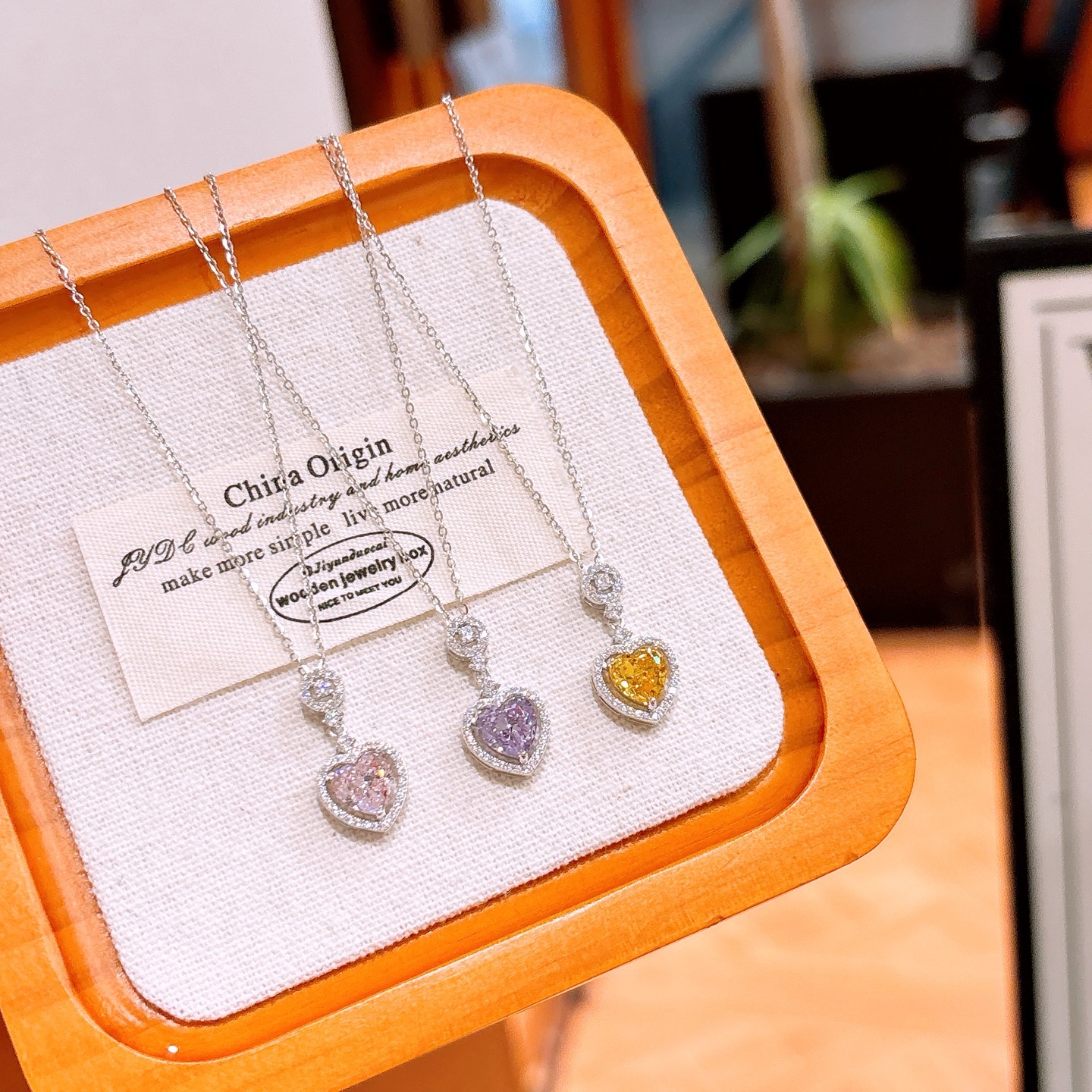 Low Allergy Silver High Carbon Diamond Necklace Ultra Minimal Gift for Her