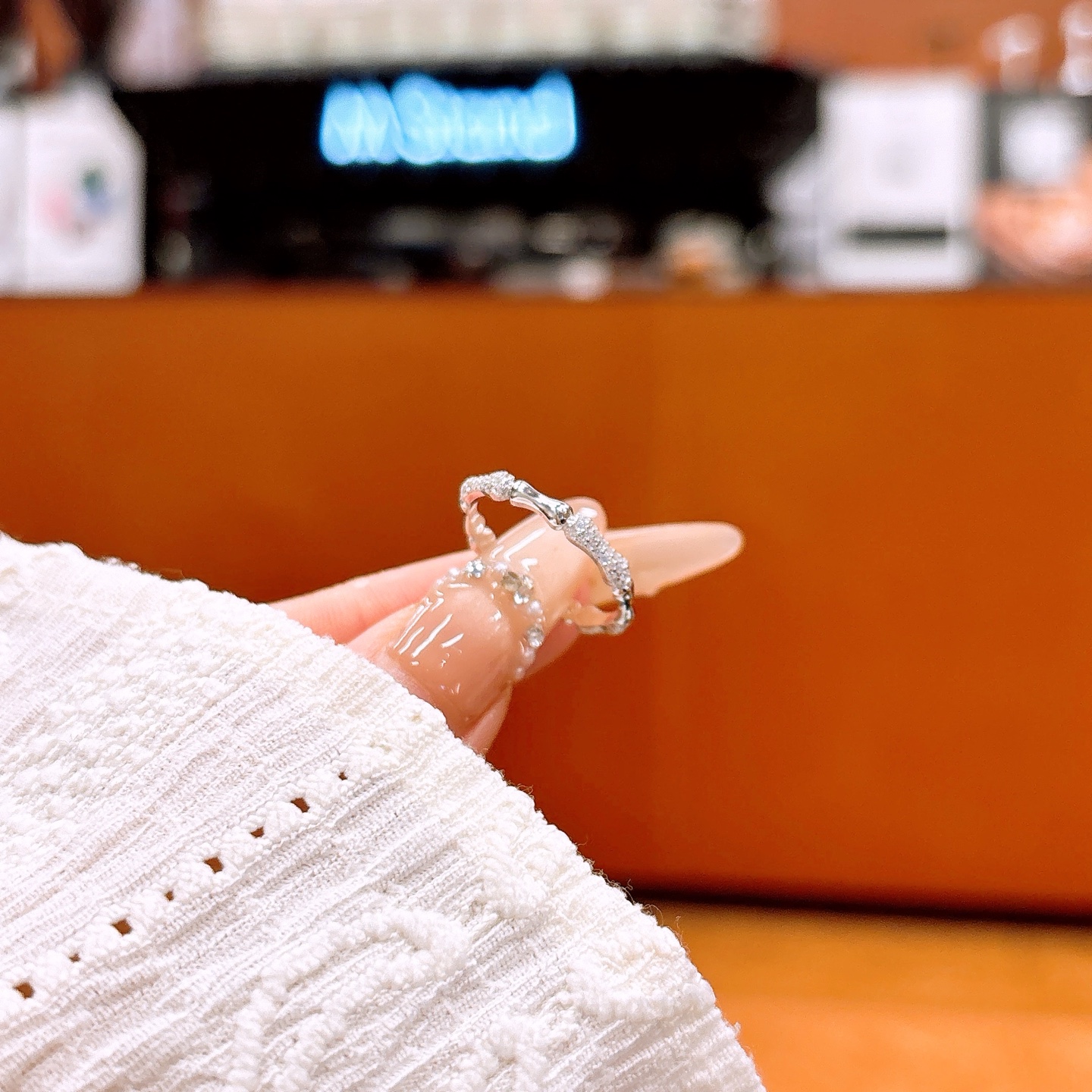 Nickelfreies Silber Ring Filigran Muttertag Gold